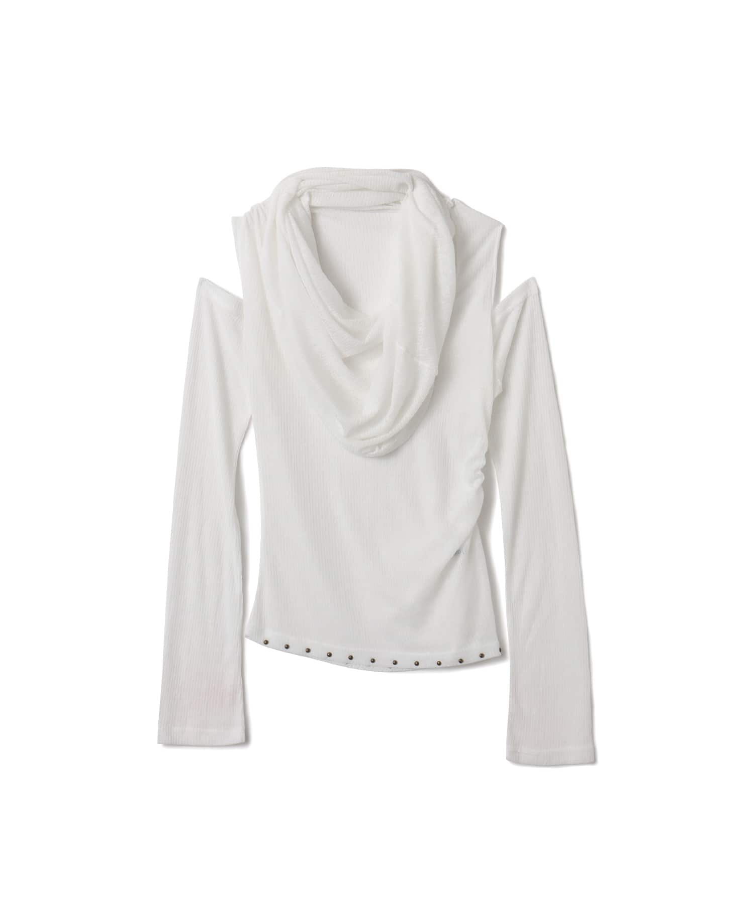 atmos pink See-Through 3-Ways Tops WHITEのメイン画像