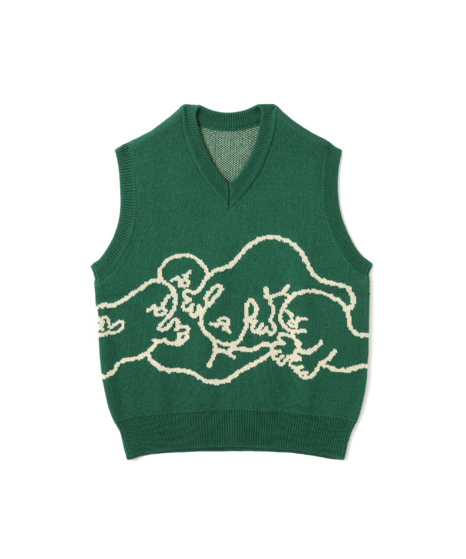 MARIA SAKURAI x atmos pink Ghost Knit Vest GREENのメイン画像