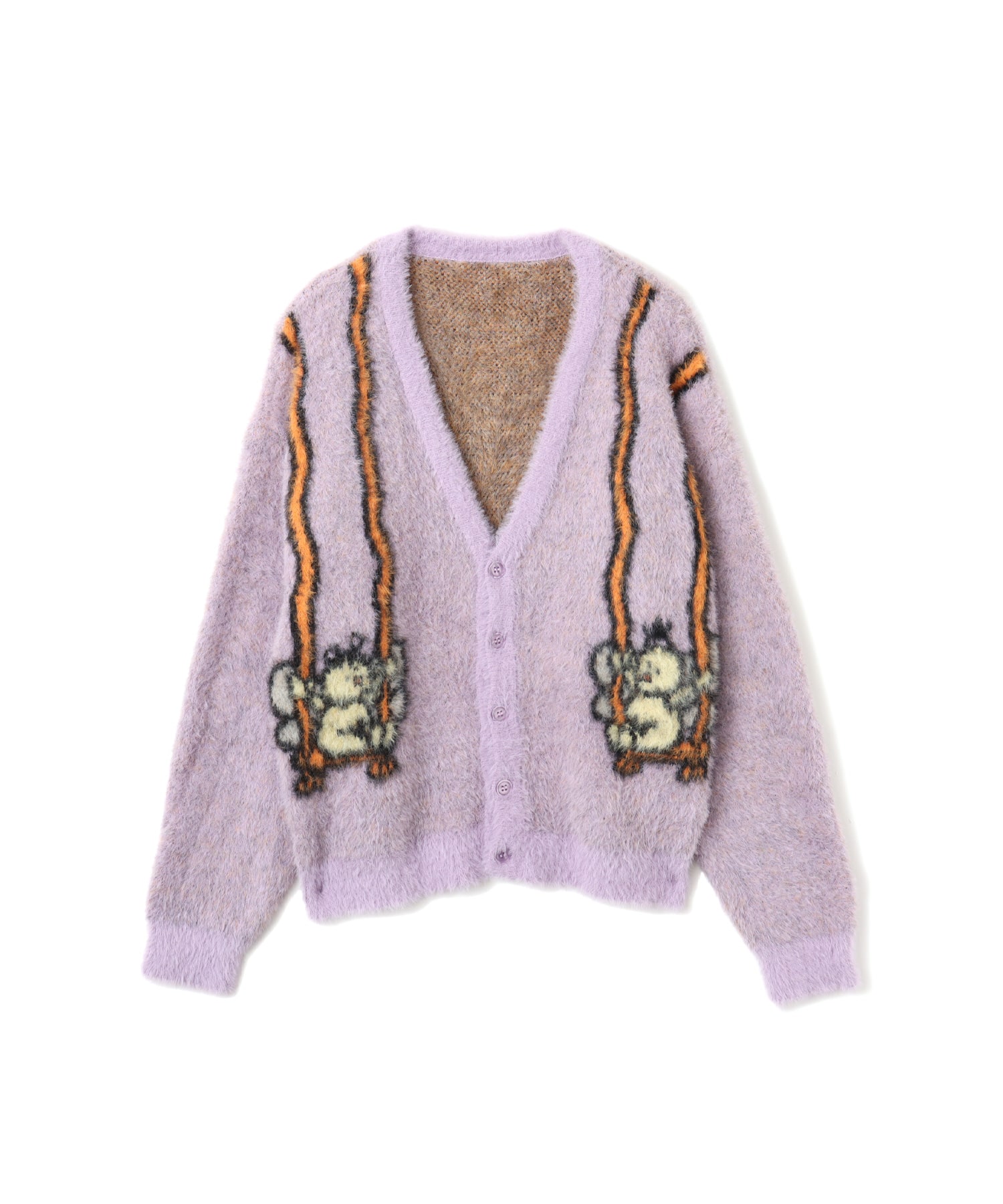 MARIA SAKURAI x atmos pink ブランコ Knit Cardigan PURPLEのメイン画像