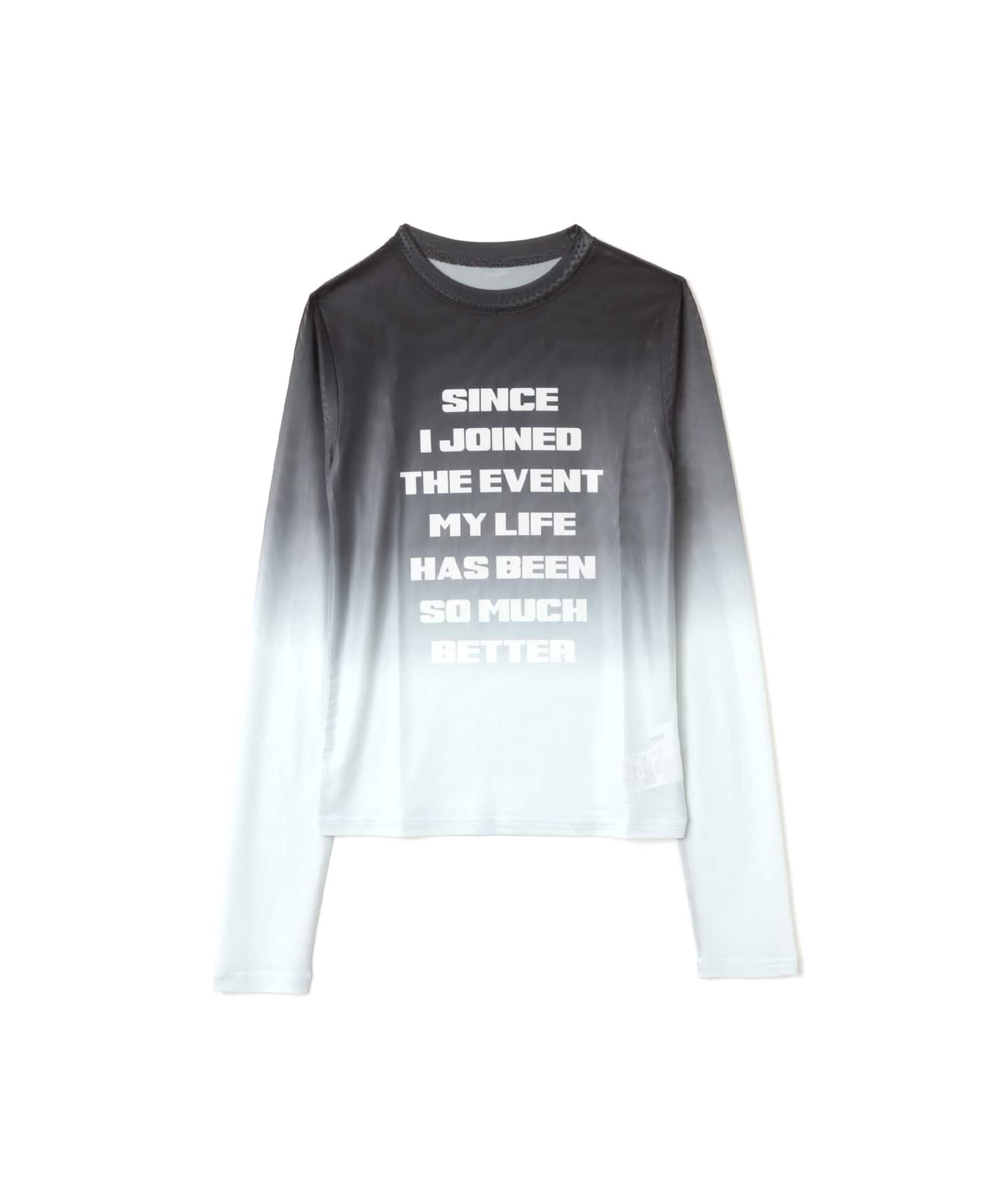 atmos pink See-Through Logo Tops BLACKのメイン画像