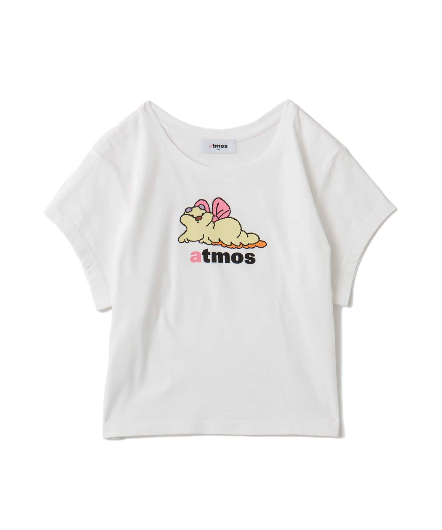 MARIA SAKURAI x atmos pink キャタずんT-shirt WHITEのメイン画像