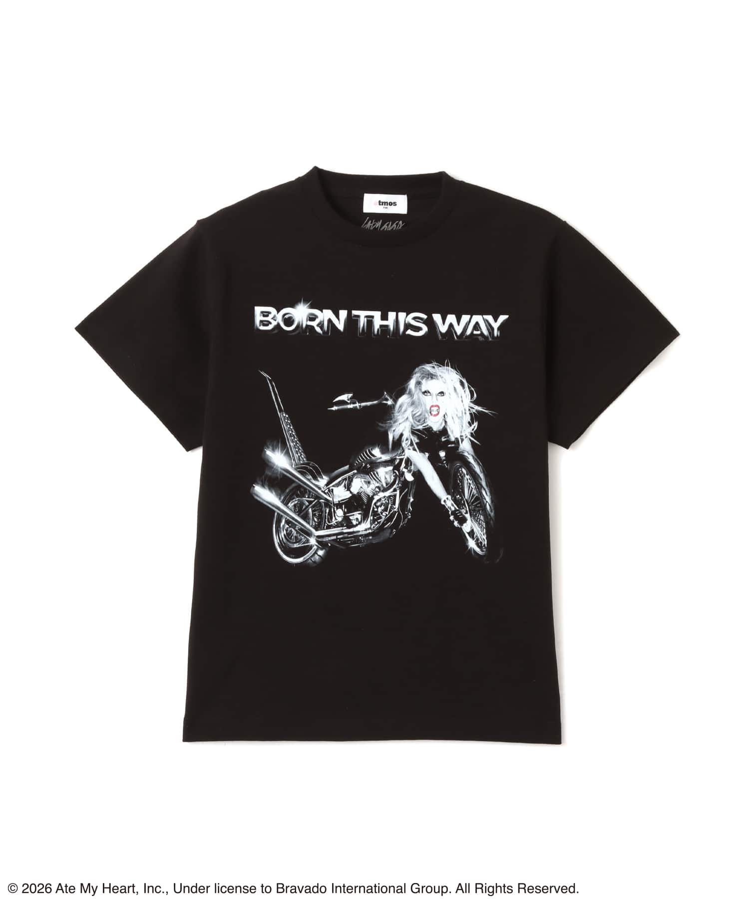 atmos pink x LADY GAGA "Born This Way" T-shirt BLACKのメイン画像