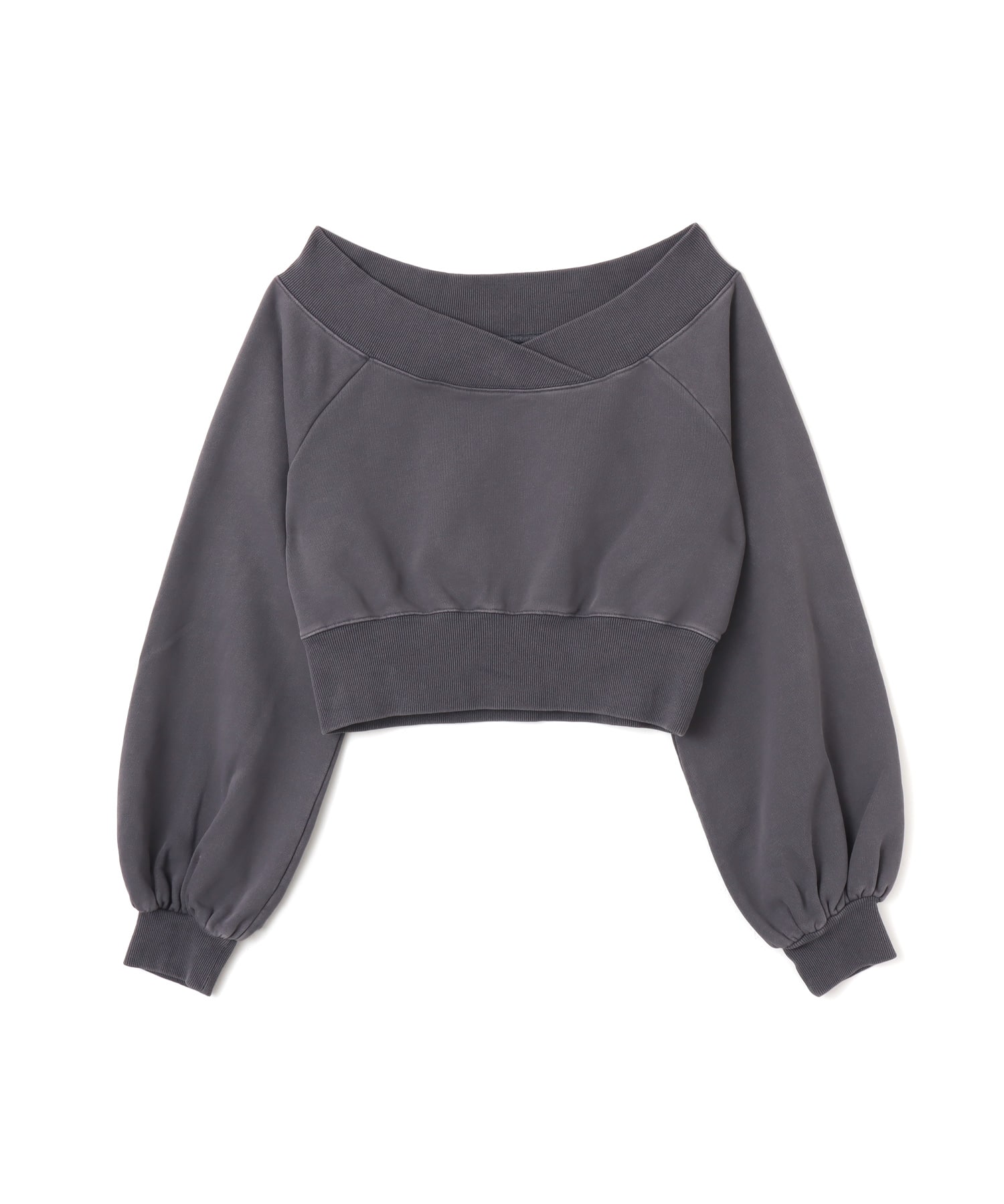 atmos pink Off-shoulder Sweat Top CHARCOALのメイン画像
