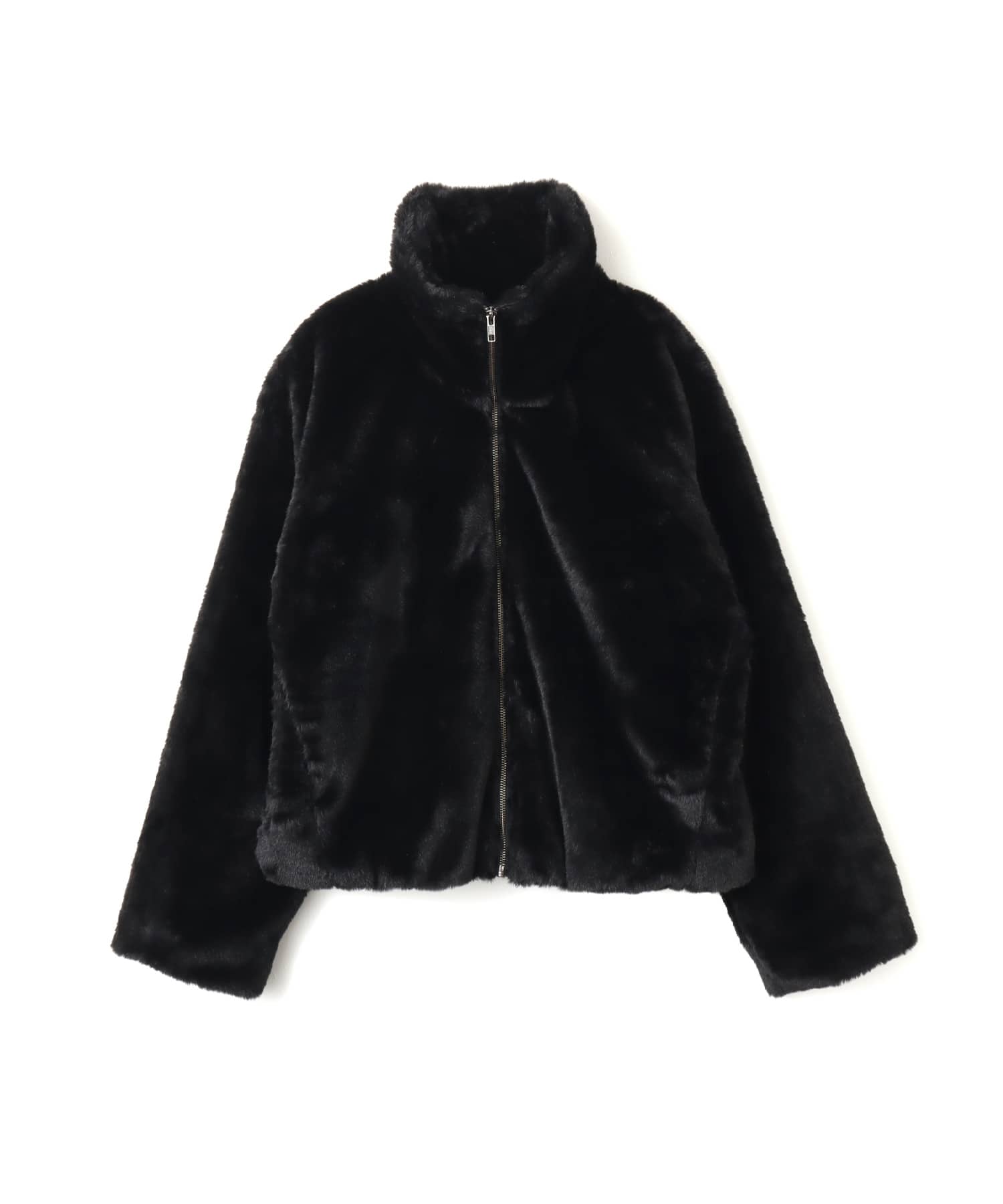 atmos pink Faux Fur Zip Blouson BLACKのメイン画像