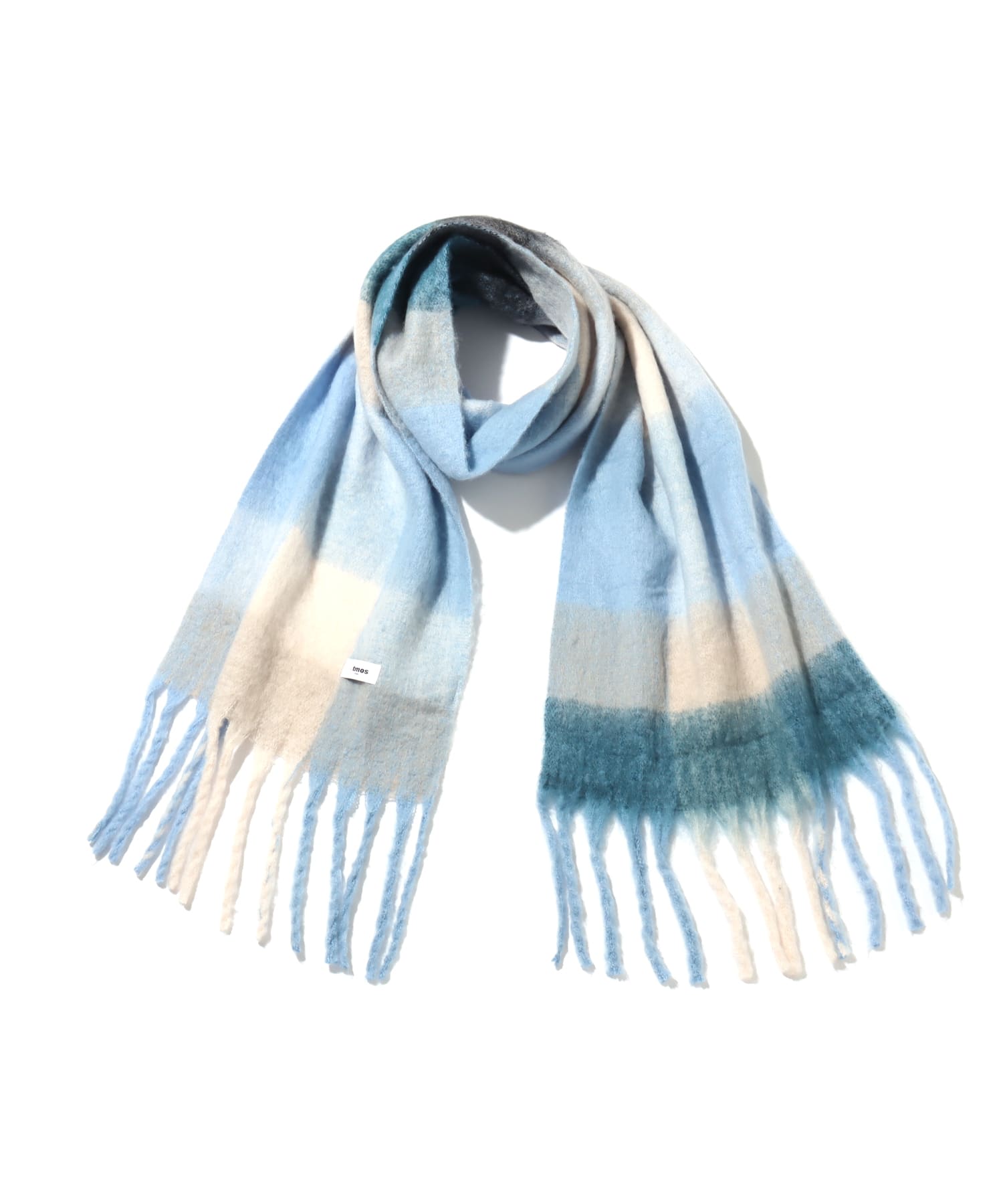 atmos pink Check Scarf BLUEのメイン画像