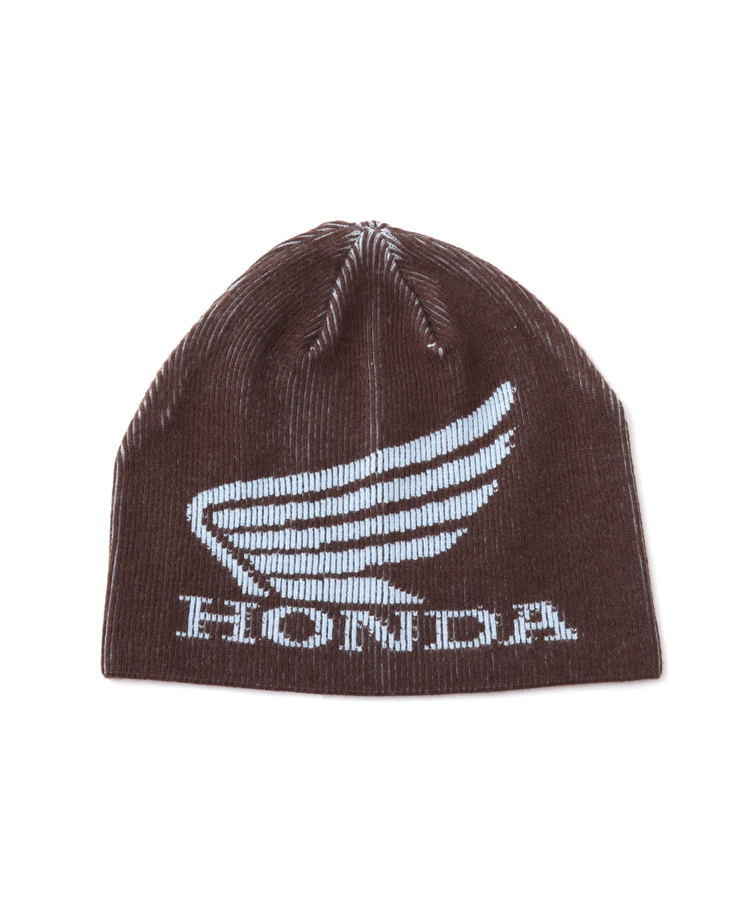 atmos pink x HONDA Logo Knit Beanie BROWNのメイン画像