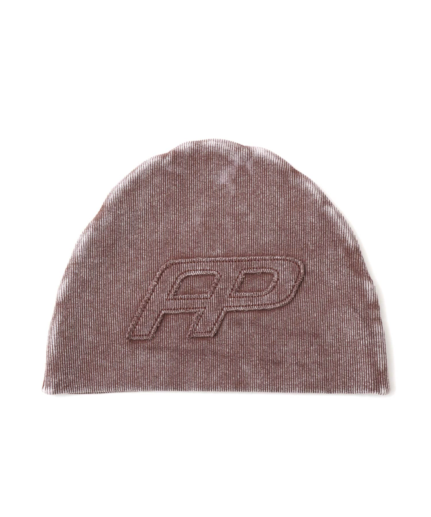 atmos pink Pigment Logo Beanie BROWNのメイン画像