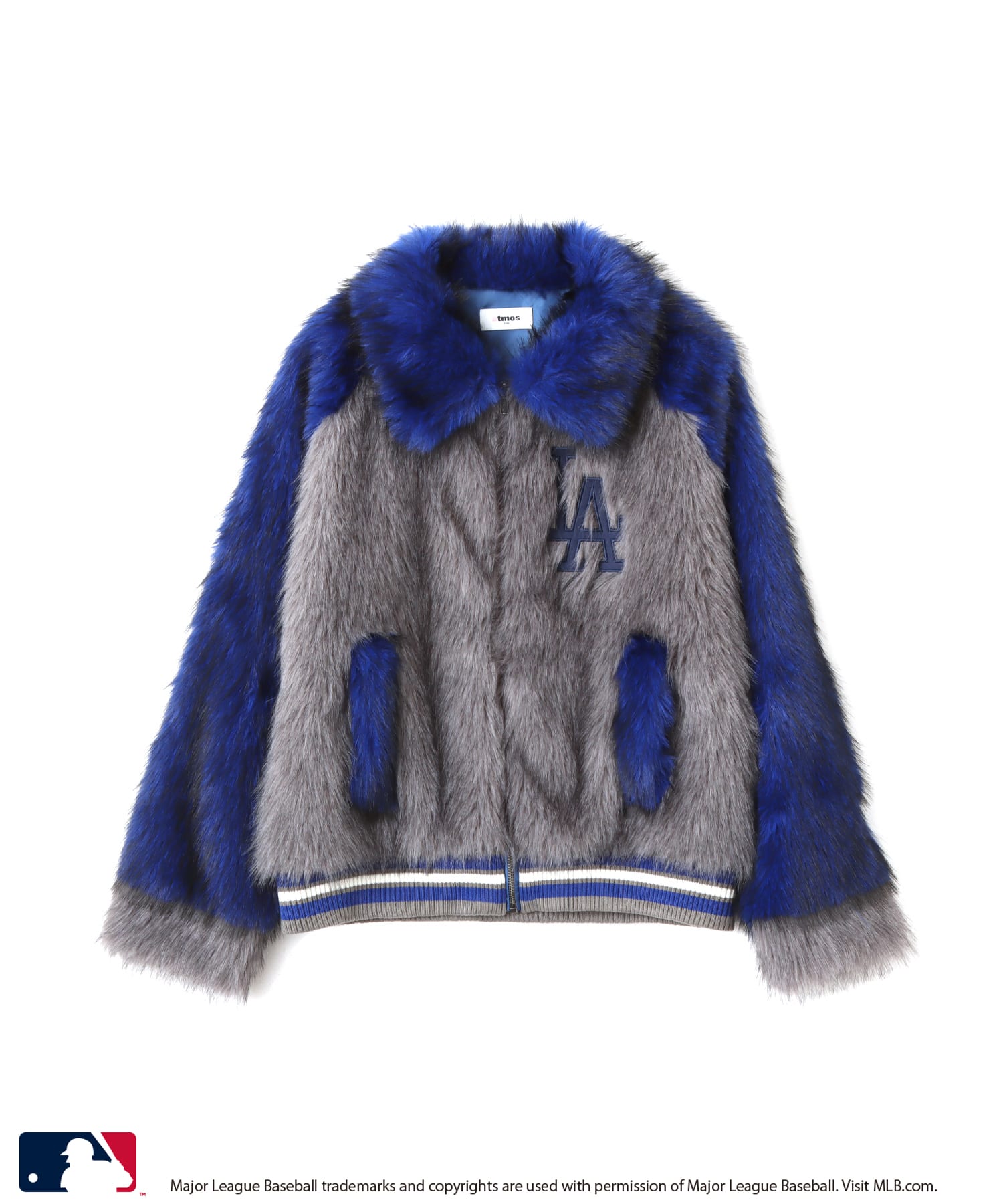 atmos pink MLB Faux Fur Blouson GRAYのメイン画像