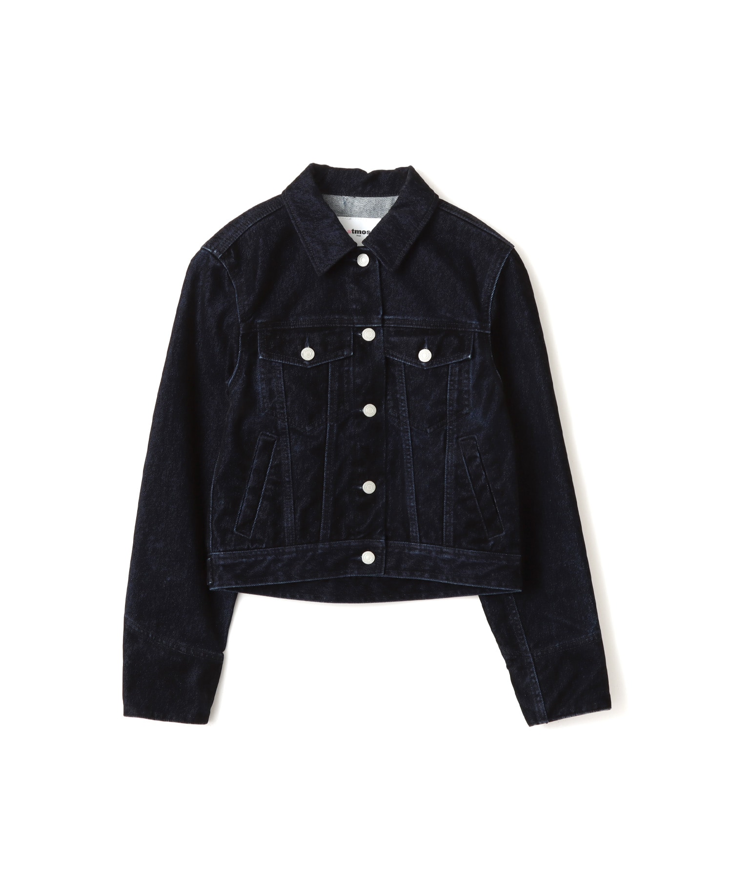 atmos pink Flocky Denim Jacket NAVYのメイン画像