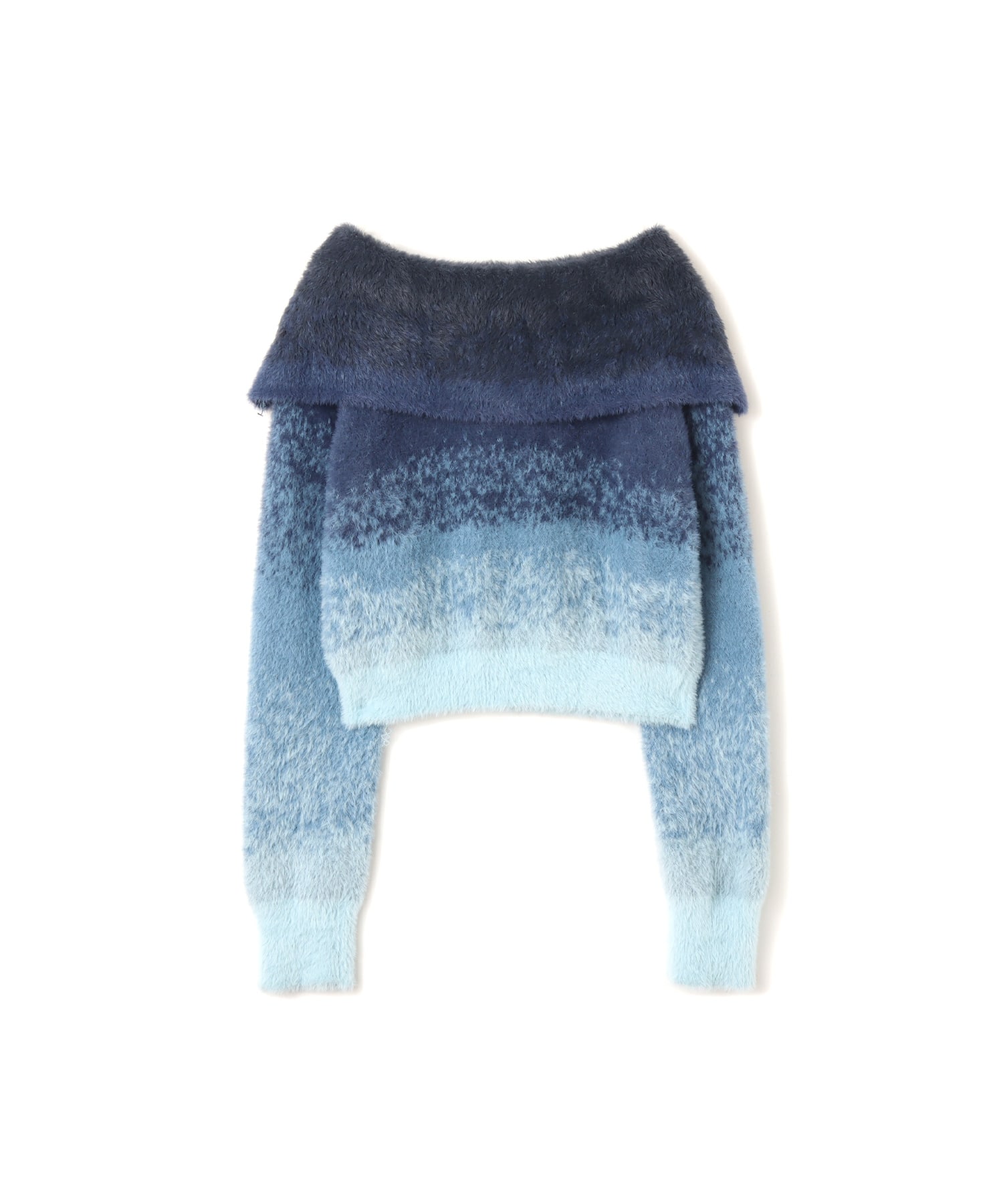 atmos pink Off Shoulder Knit Tops BLUEのメイン画像