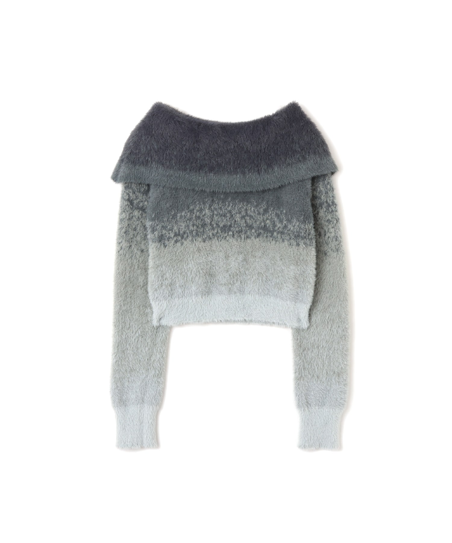 atmos pink Off Shoulder Knit Tops GRAYのメイン画像