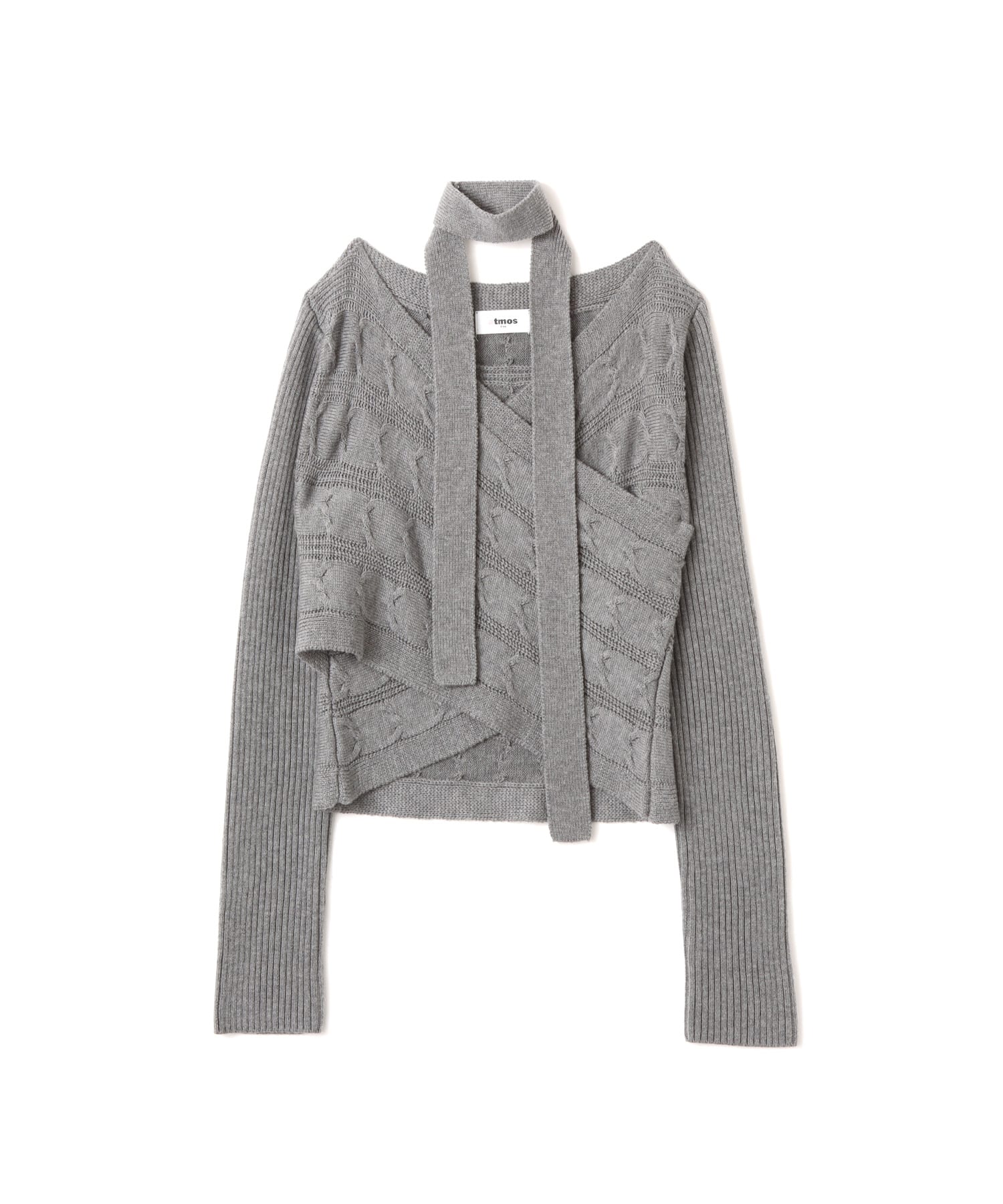 atmos pink Cache-coeur Knit Tops GRAYのメイン画像