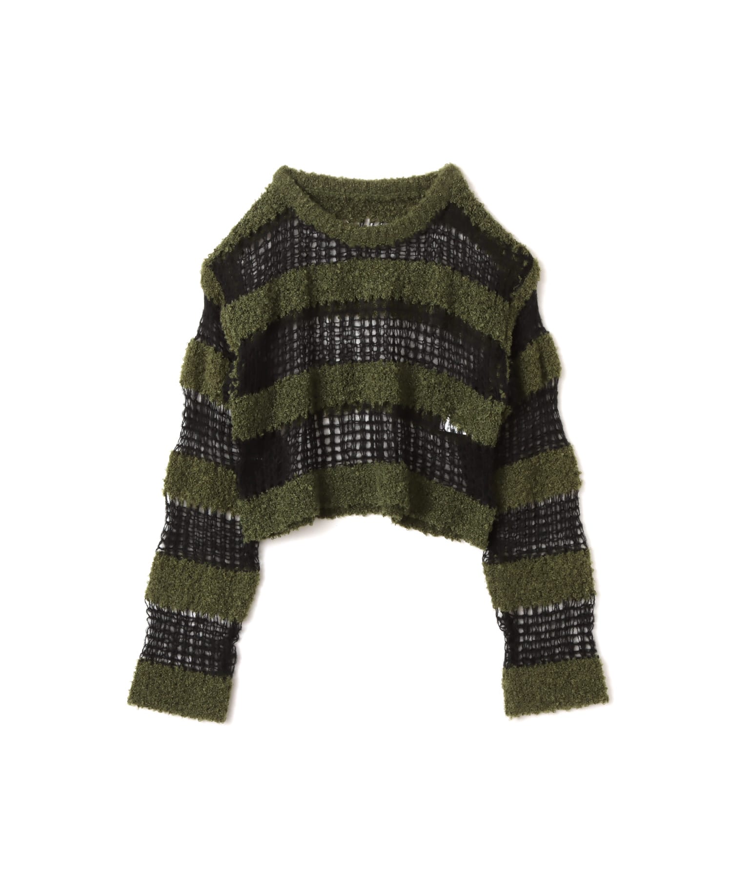 atmos pink Border Knit Top GREENのメイン画像