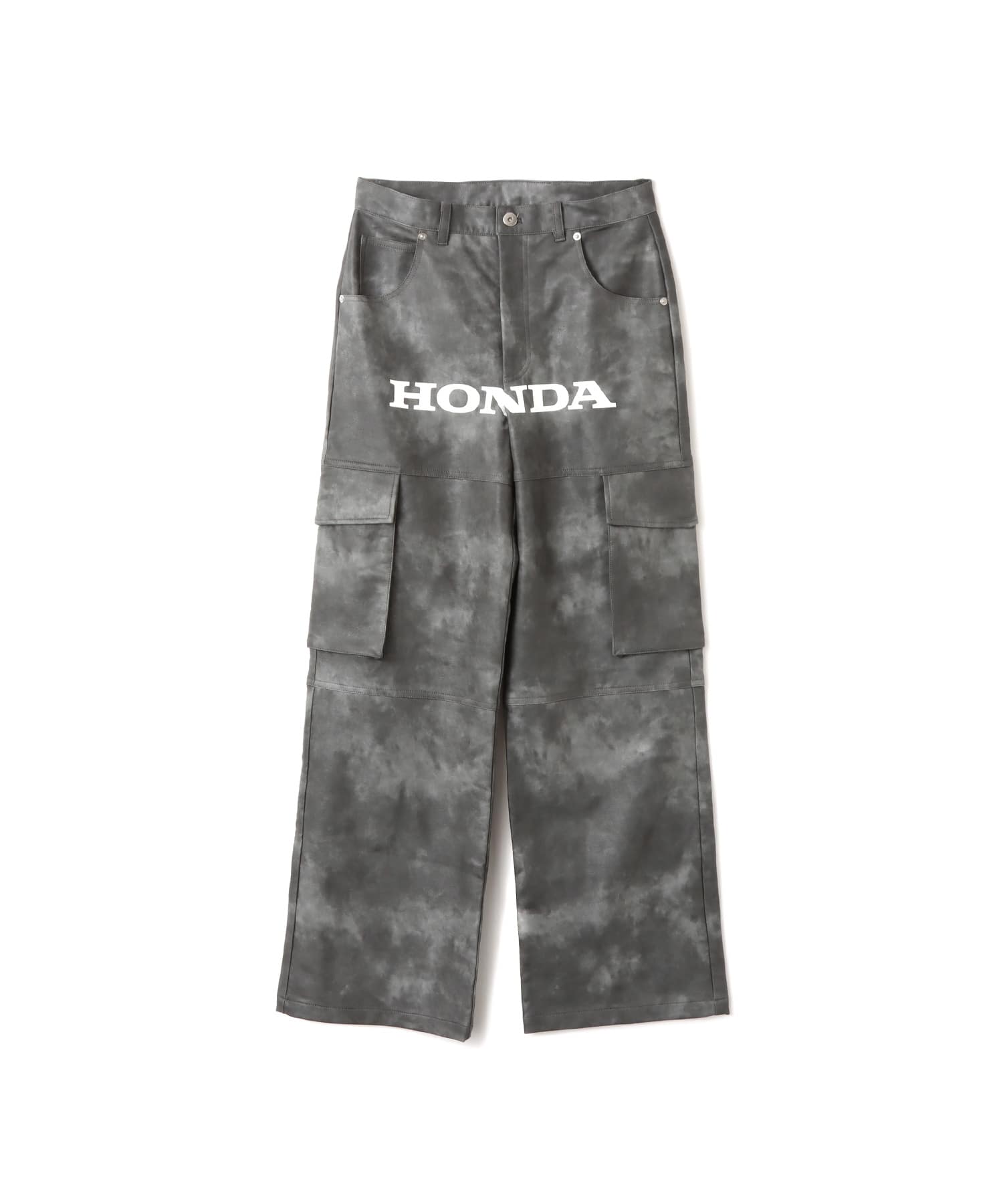 atmos pink x HONDA Faux Leather Pants BLACKのメイン画像