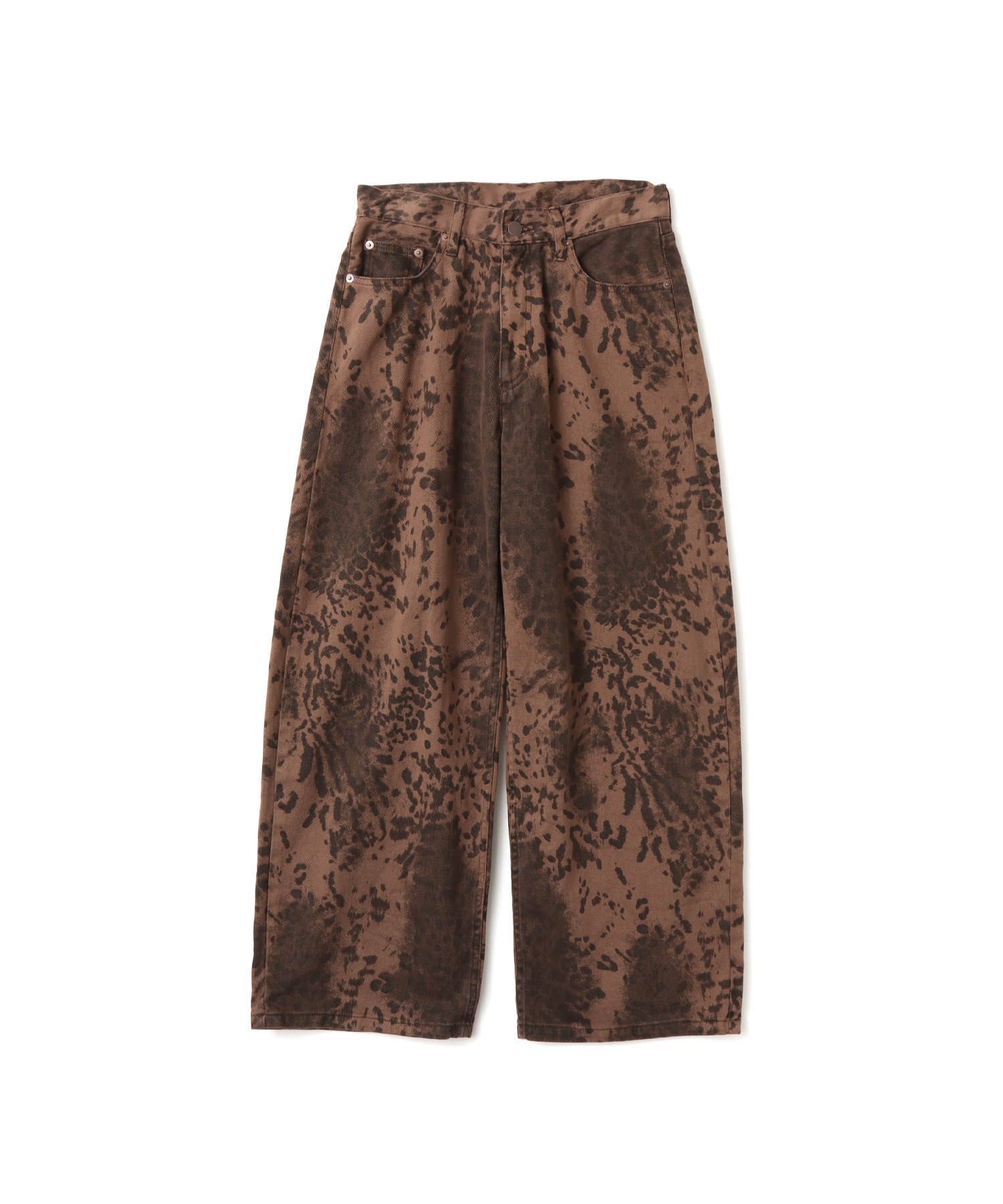 atmos pink Leopard All-Over Pants BROWNのメイン画像