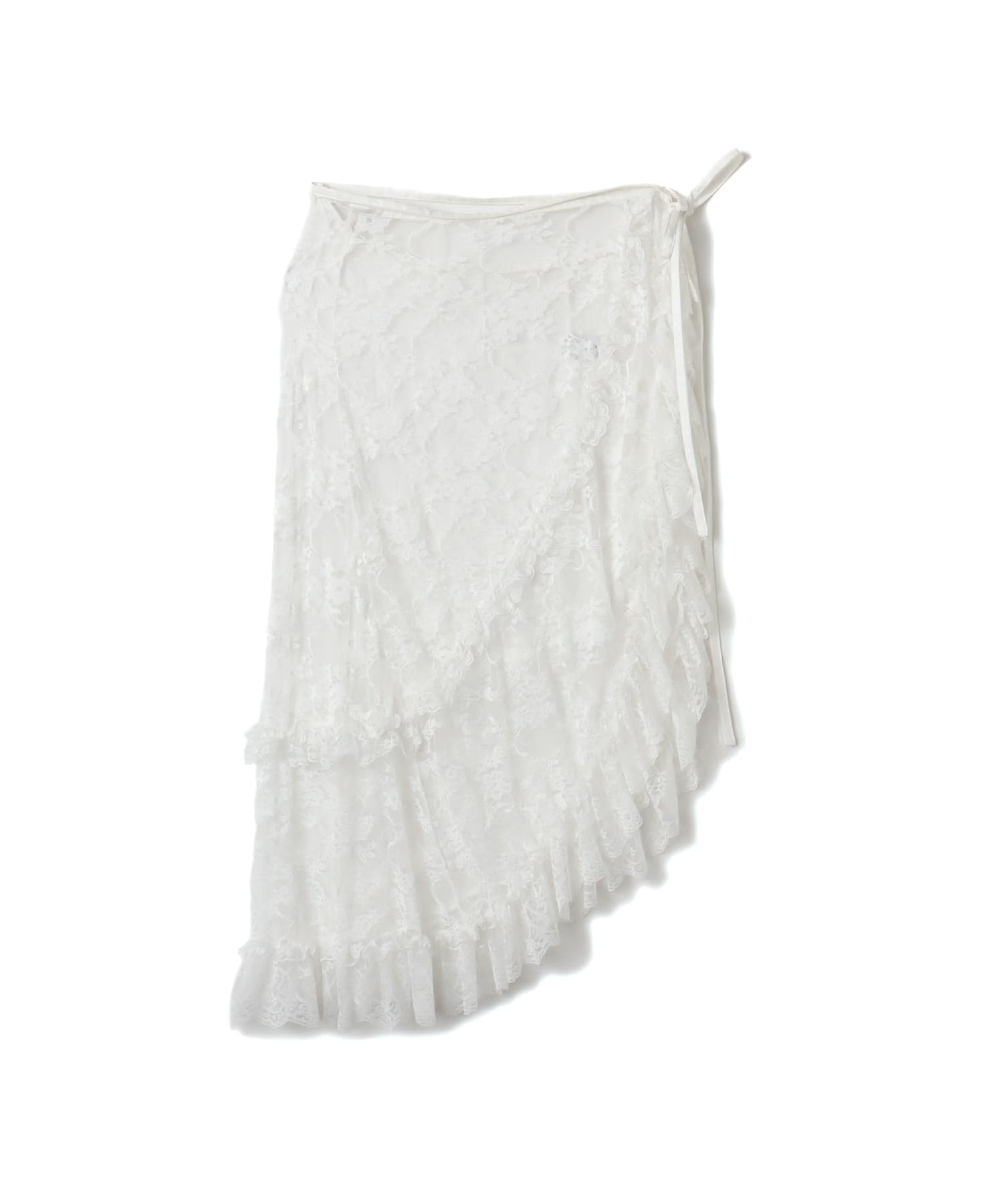 atmos pink Lace Wrap Skirt WHITEのメイン画像