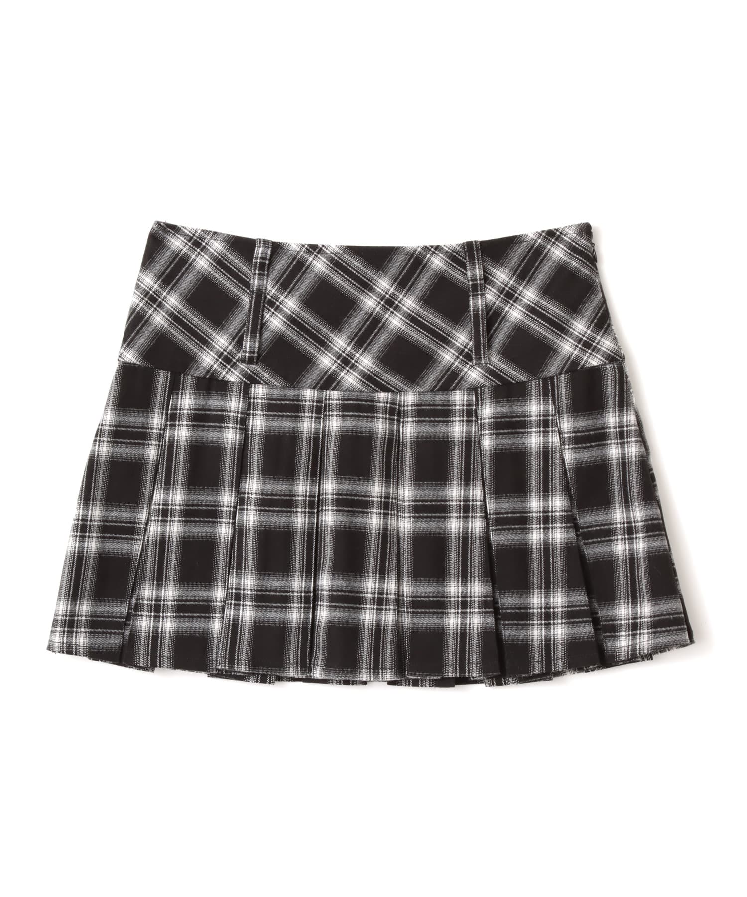 atmos pink Plaid Mini Skirt BLACKのメイン画像