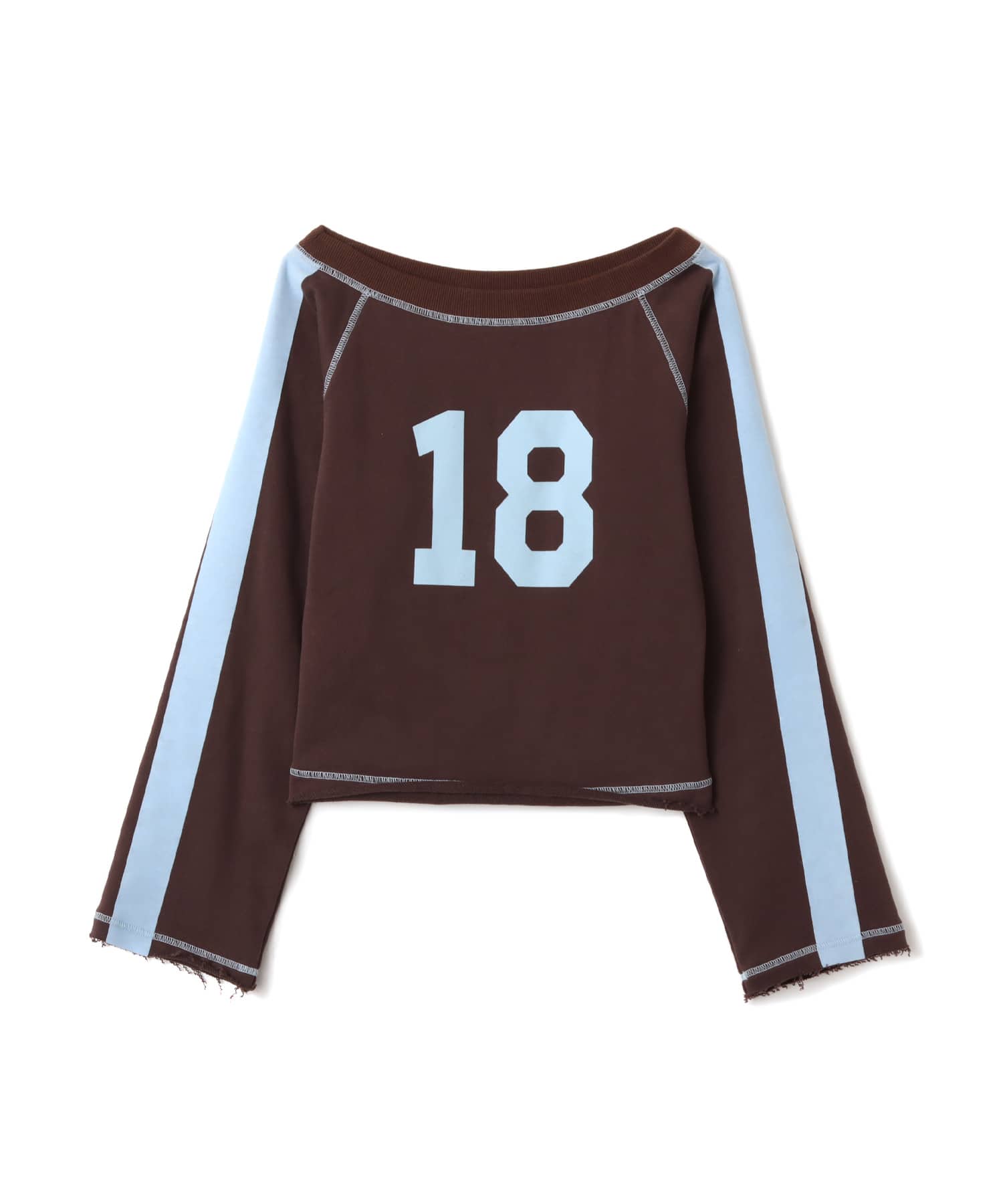 atmos pink Numbering Sweat Top BROWNのメイン画像
