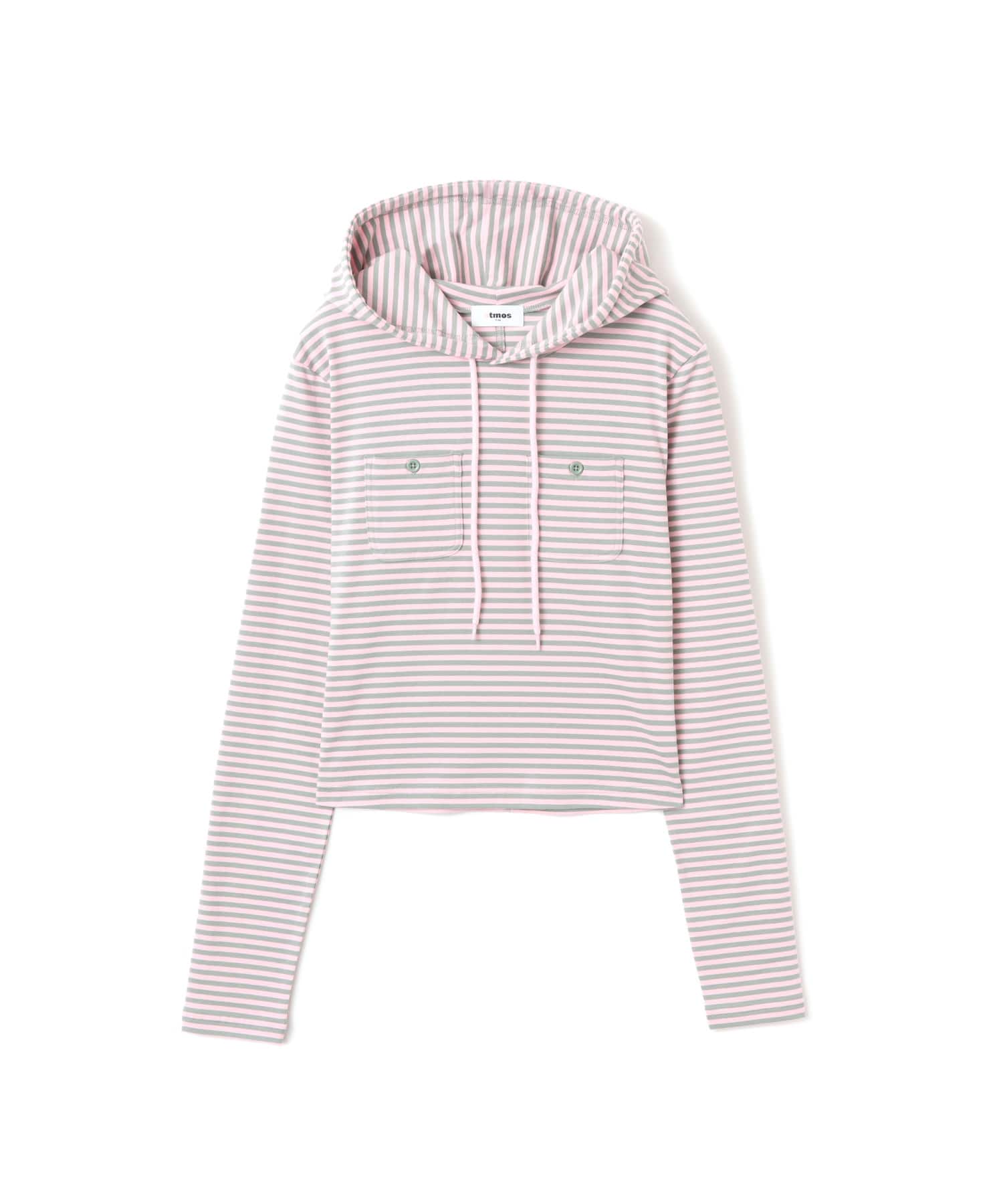 atmos pink Border Hoodie PINKのメイン画像