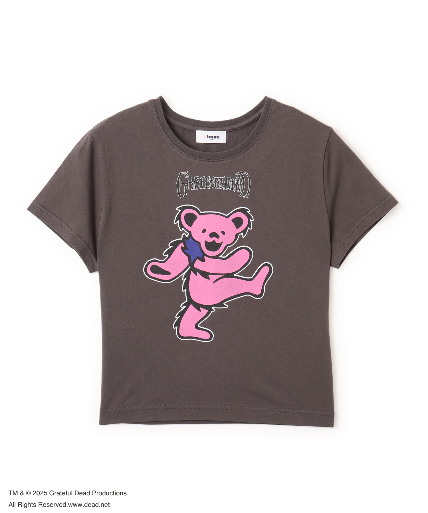 atmos pink Grateful Dead Mini T-shirt CHARCOALのメイン画像
