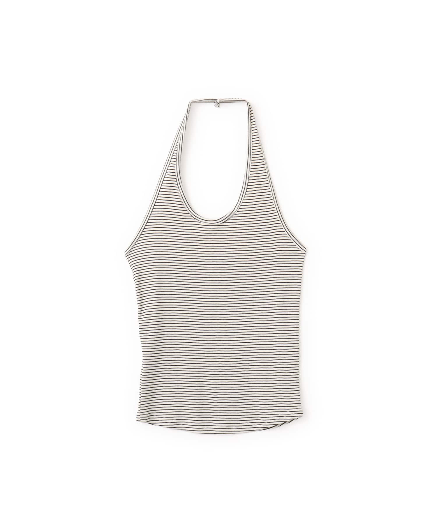 atmos pink Halter Neck Border Tank Top IVORYのメイン画像
