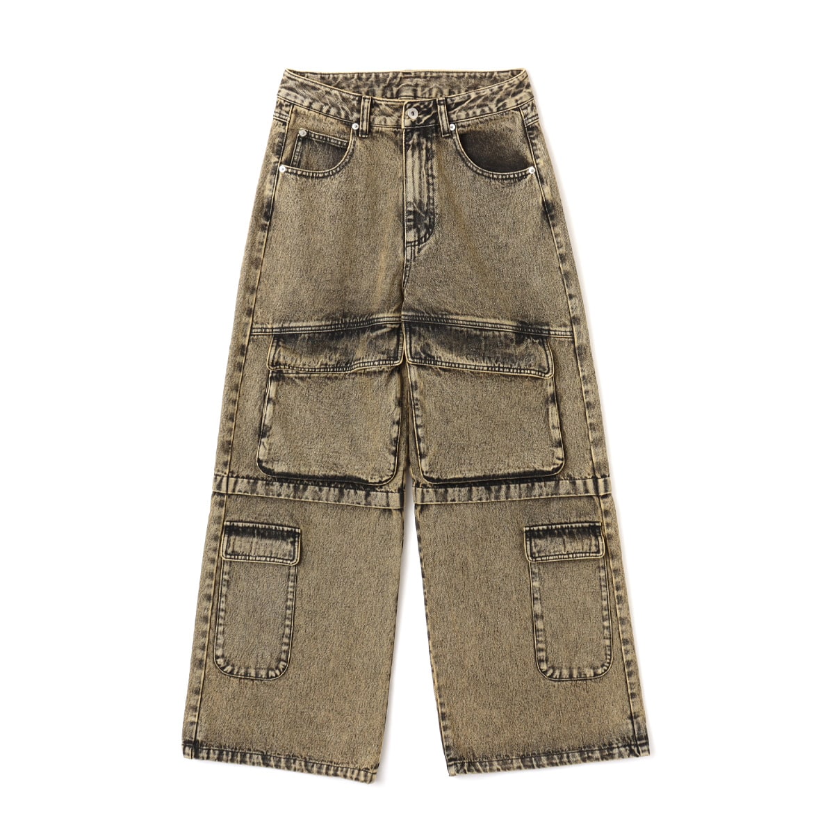 atmos pink Cargo Denim Pants BROWNのメイン画像