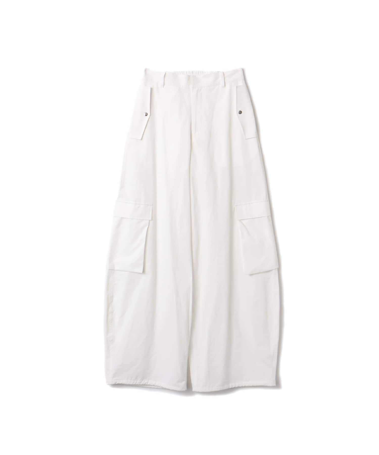 atmos pink Baggy Nylon Pants WHITEのメイン画像