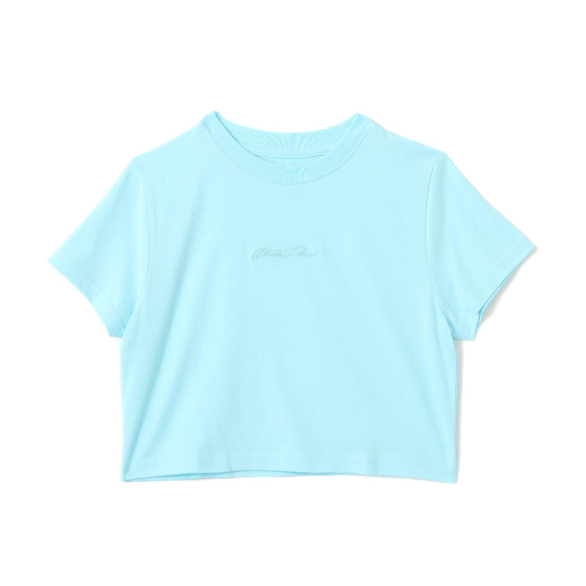 atmos pink Classic Embroidery Logo Short T-shirt BLUEのメイン画像