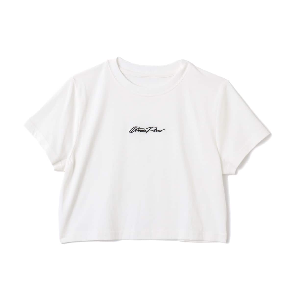 atmos pink Classic Embroidery Logo Short T-shirt WHITEのメイン画像