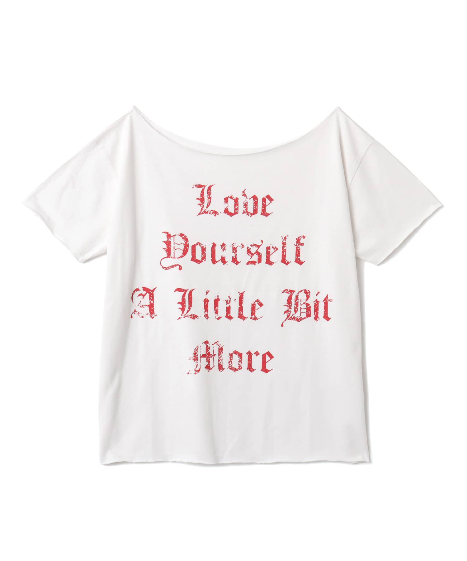 atmos pink Vintage Off-Shoulder T-shirt WHITEのメイン画像