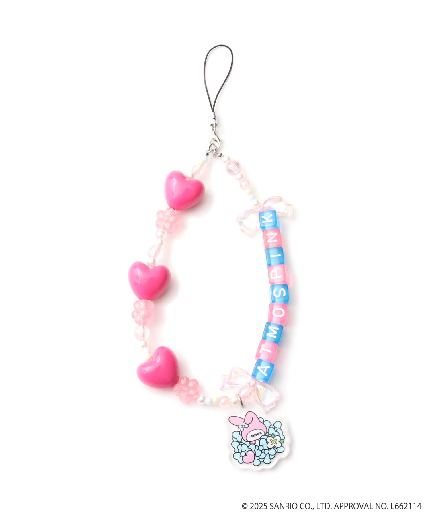atmos pink x MY MELODY & KUROMI Charm PINKのメイン画像