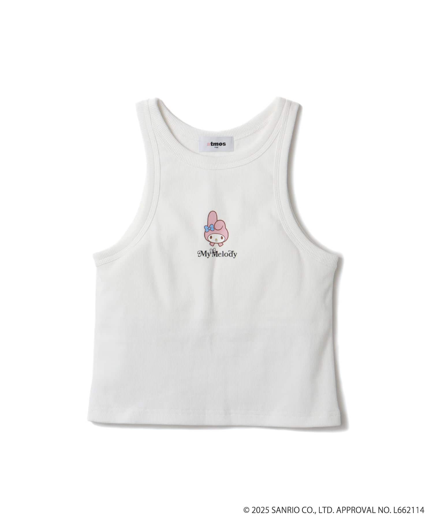 atmos pink x MY MELODY & KUROMI Print Tank Top WHITEのメイン画像
