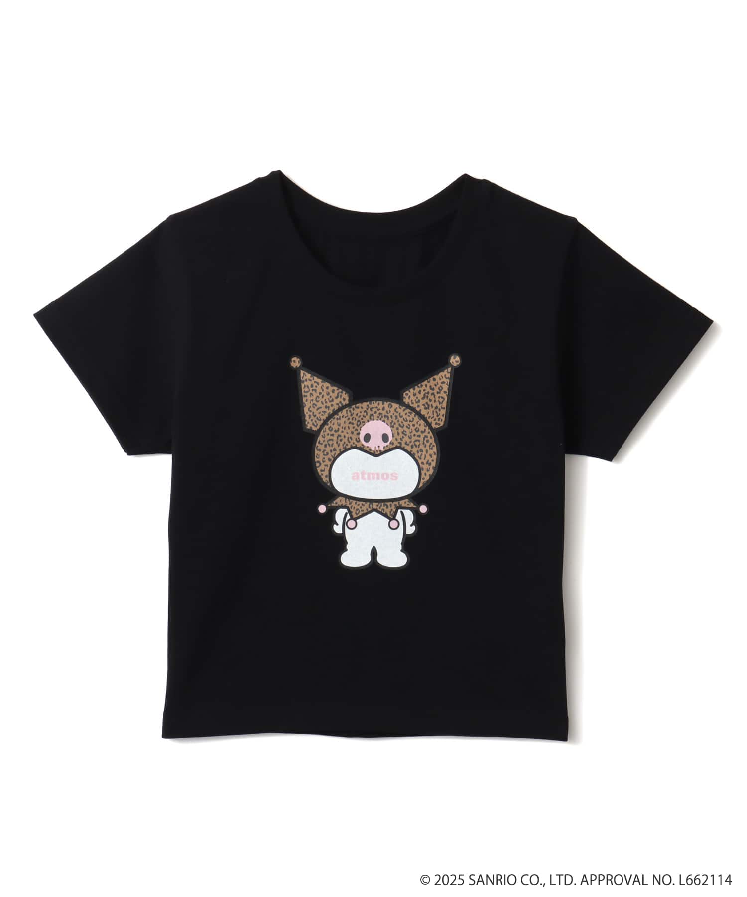 atmos pink x MY MELODY & KUROMI Short Print T-shirt BLACKのメイン画像
