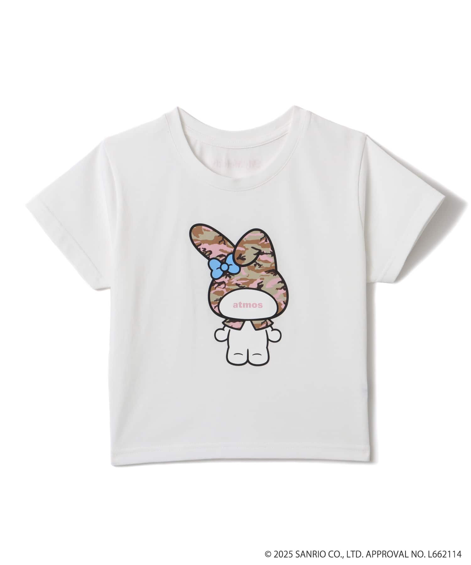 atmos pink x MY MELODY & KUROMI Short Print T-shirt WHITEのメイン画像