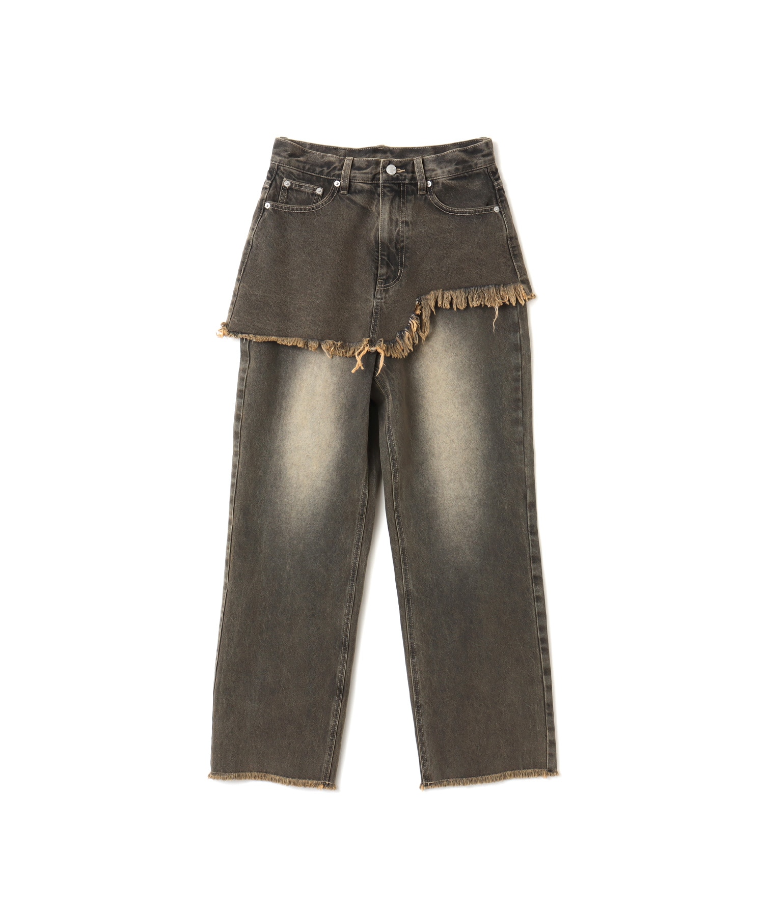 atmos pink Layered Denim Pants BLACKのメイン画像