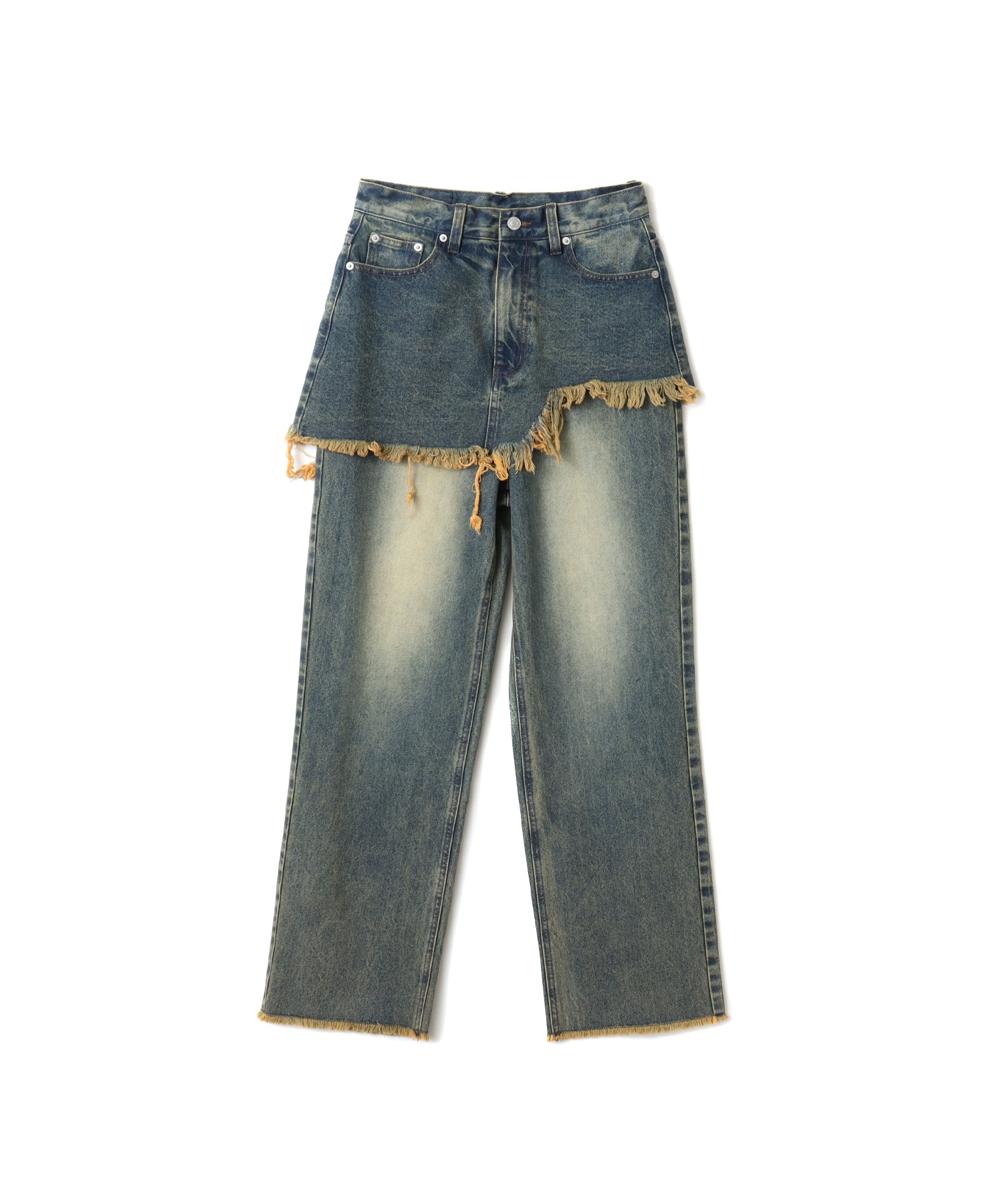 atmos pink Layered Denim Pants BLUEのメイン画像
