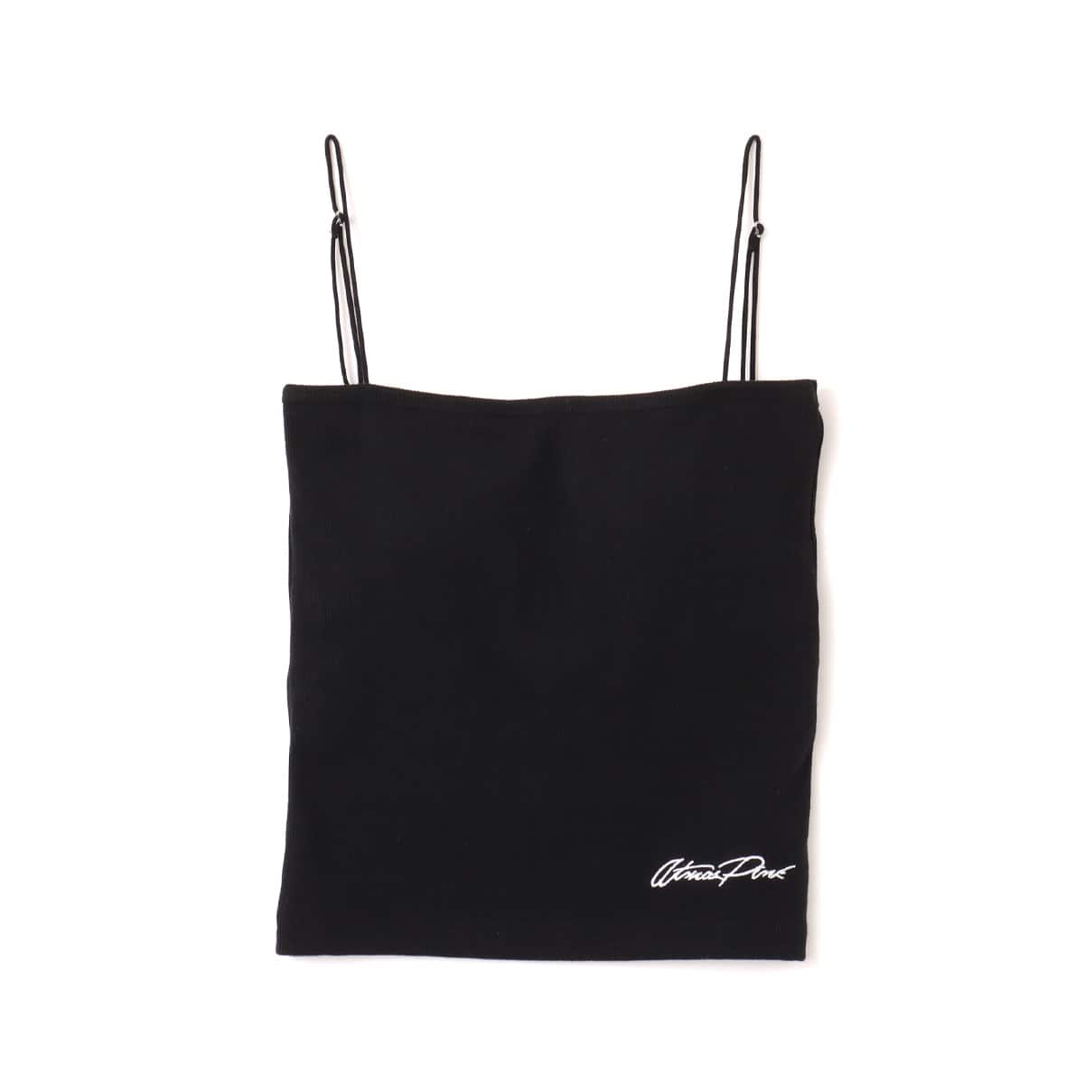 atmos pink Logo Embroidery Camisole BLACKのメイン画像