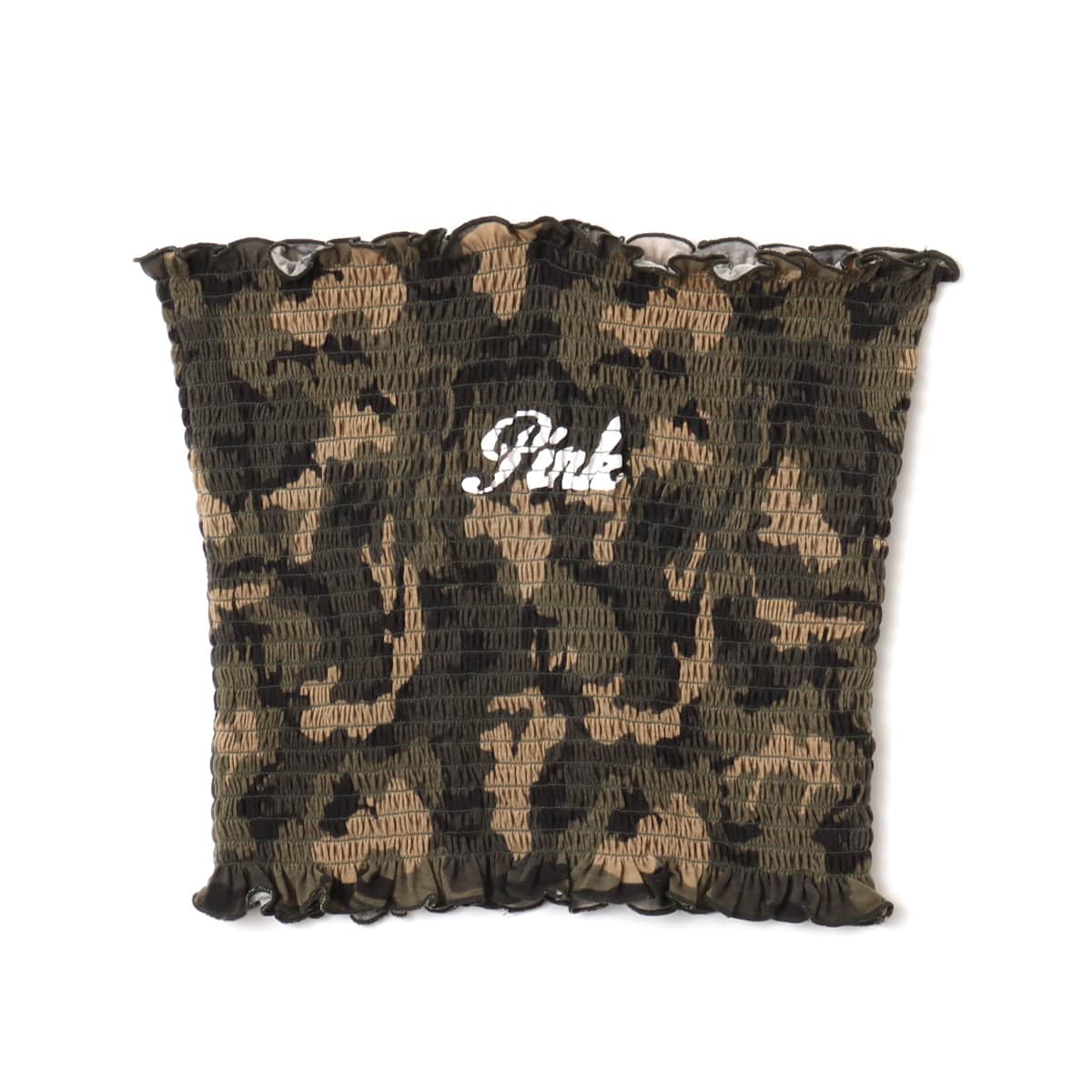 atmos pink Camouflage Shirring Baretop CAMOUFLAGE KHAKIのメイン画像