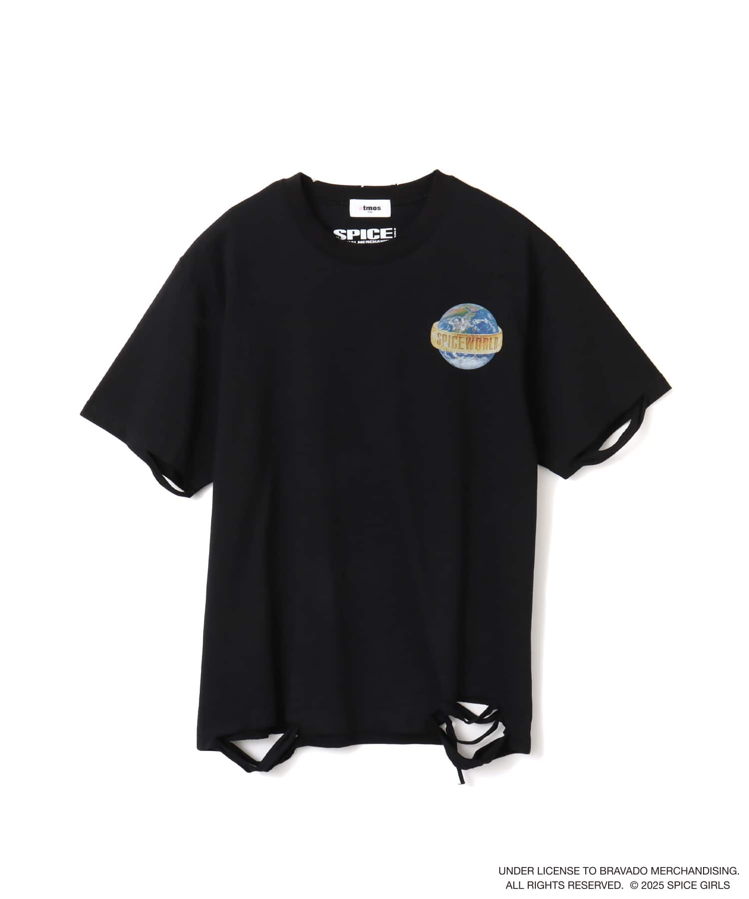 atmos pink x SPICE GIRLS Damage T-shirt CHARCOALのメイン画像