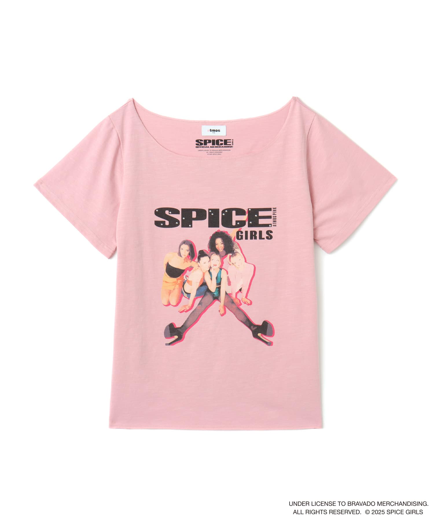 atmos pink x SPICE GIRLS One Shoulder T-shirt PINKのメイン画像