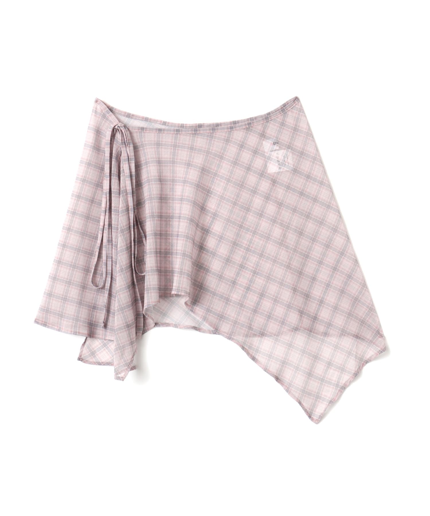atmos pink Check Ciffon Wrap Skirt PINKのメイン画像
