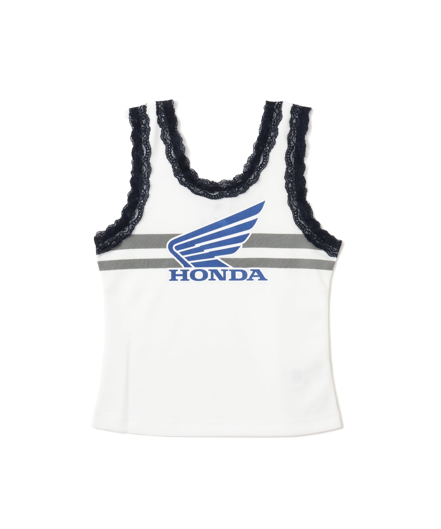 HONDA x atmos pink Racing Tank Top IVORYのメイン画像