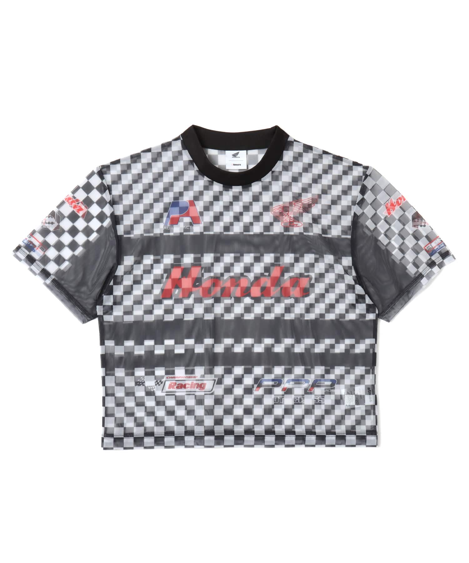 HONDA x atmos pink Racing See-through T-shirt CHECKのメイン画像