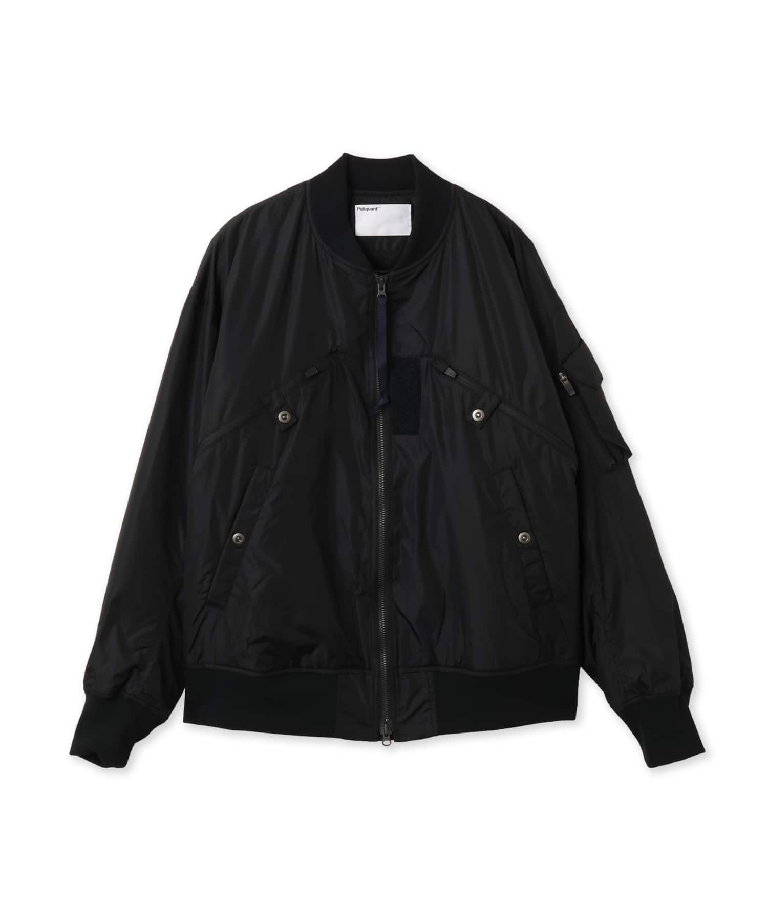 Poliquant THE BREATHABLE INSULATED BOMBER JACKET BLACKのメイン画像
