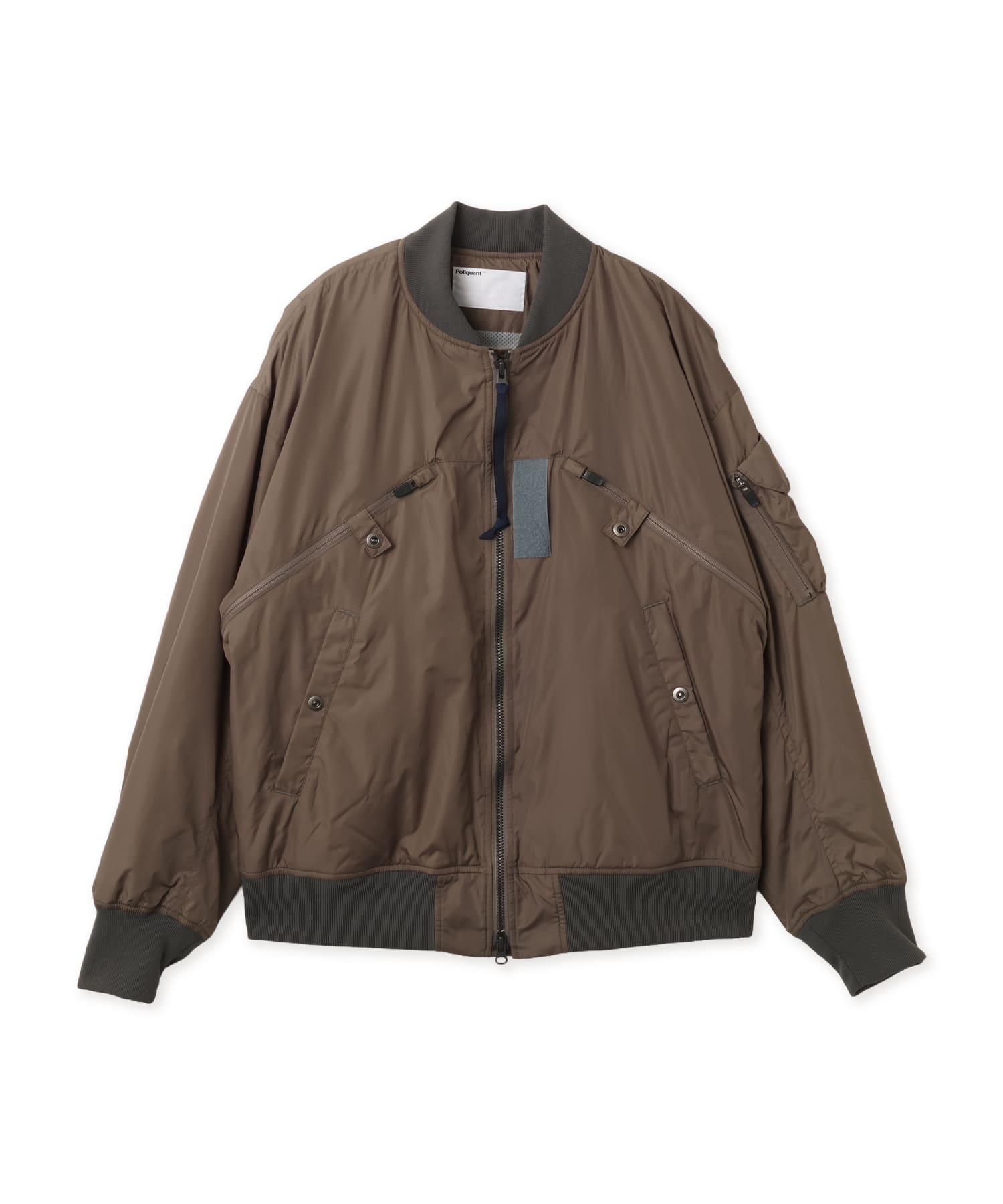 Poliquant THE BREATHABLE INSULATED BOMBER JACKET OLIVEのメイン画像