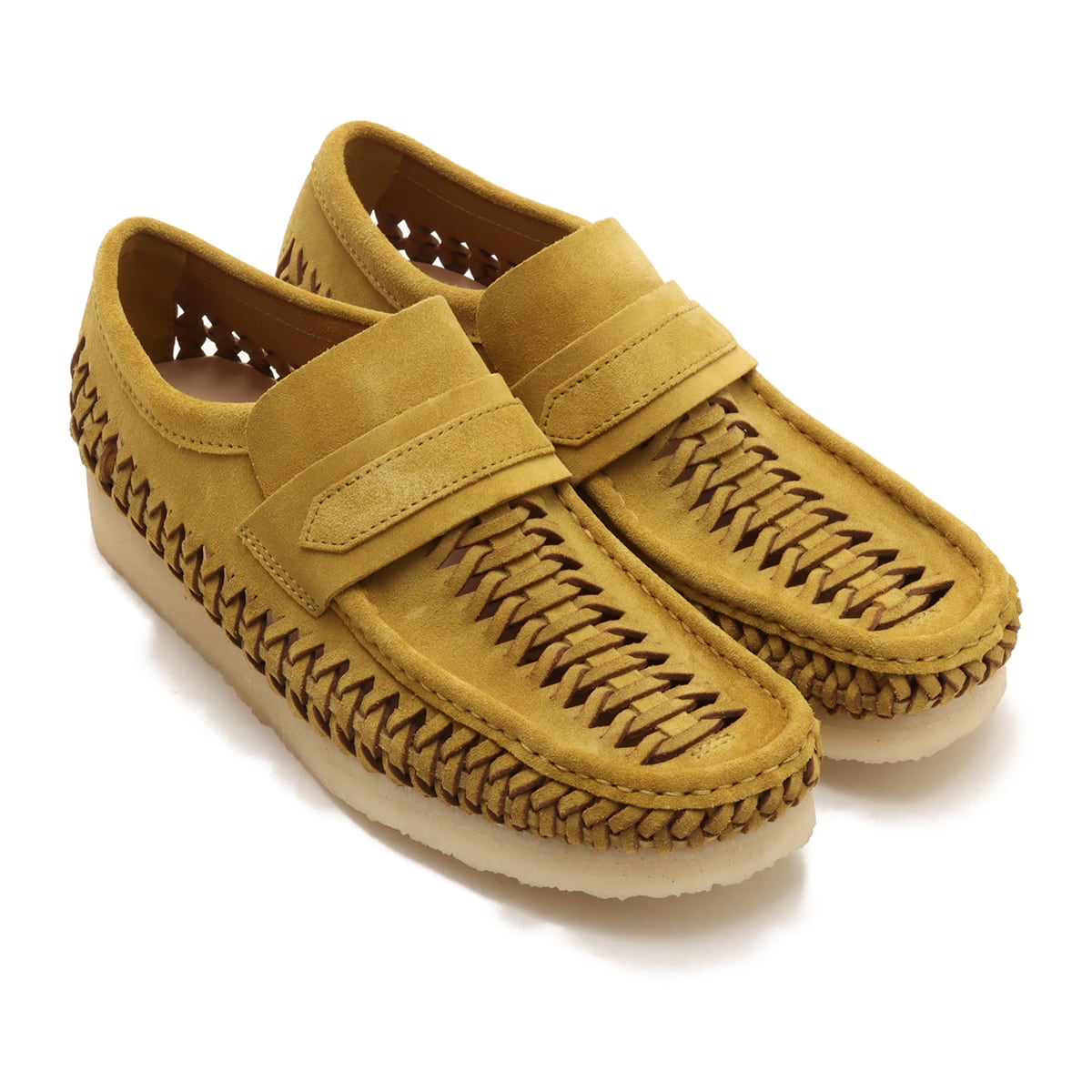 CLARKS WBLoafer Weave Olive Suede 24SP-I