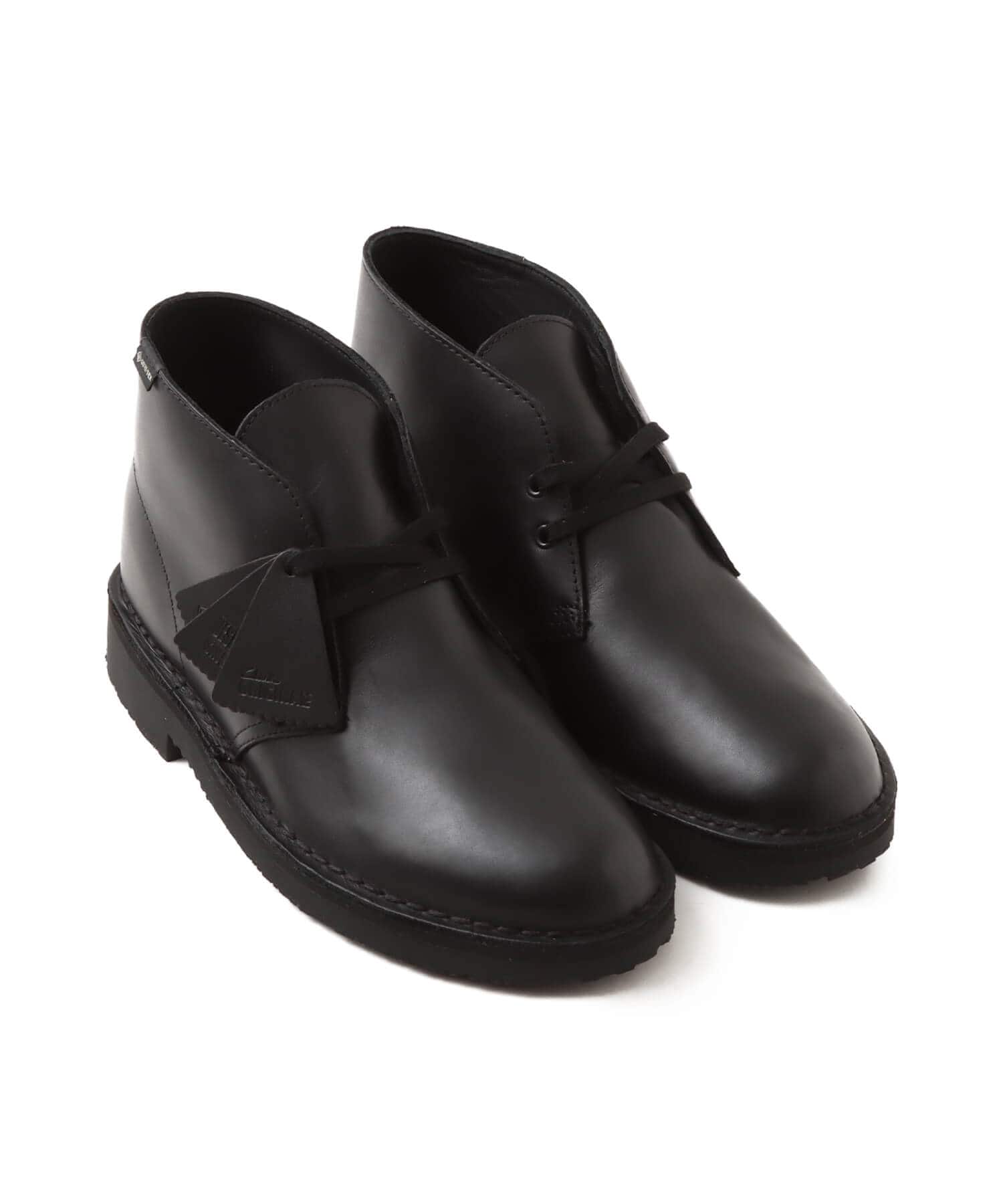 CLARKS Desert Boot GTX Black Leatherのメイン画像