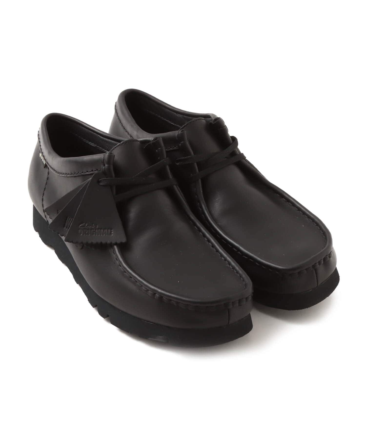 CLARKS Wallabee GTX Black / Black Leatherのメイン画像