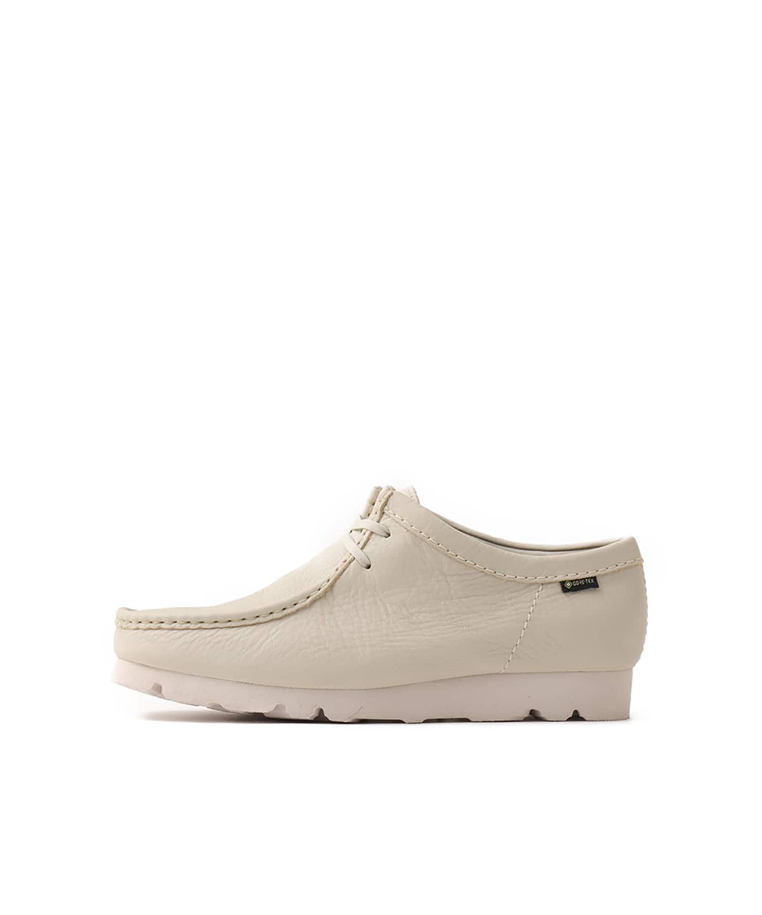 Clarks WallabeeGTX White Leatherのメイン画像