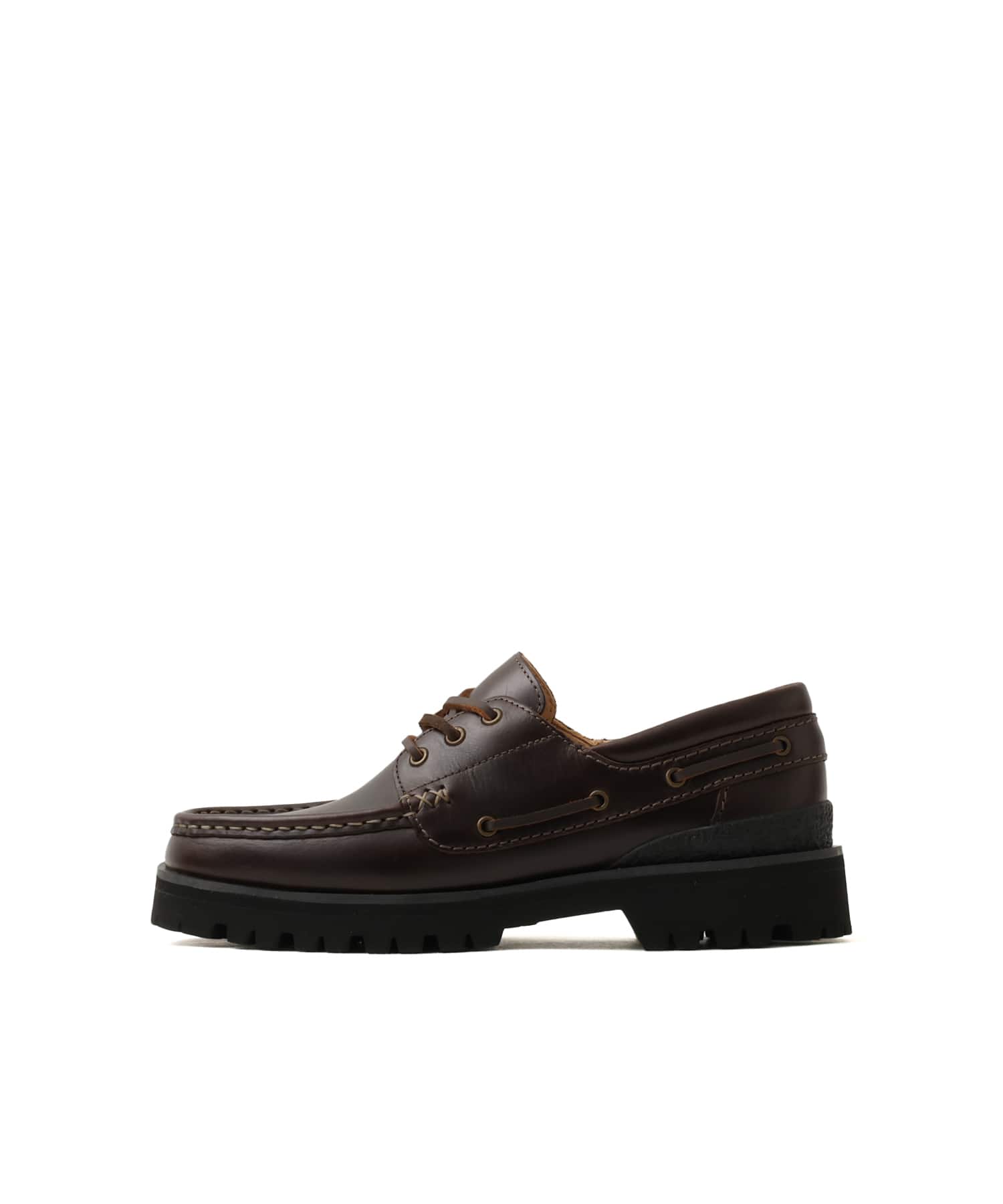 CLARKS Yukoner Boat Black/Brown Leaのメイン画像